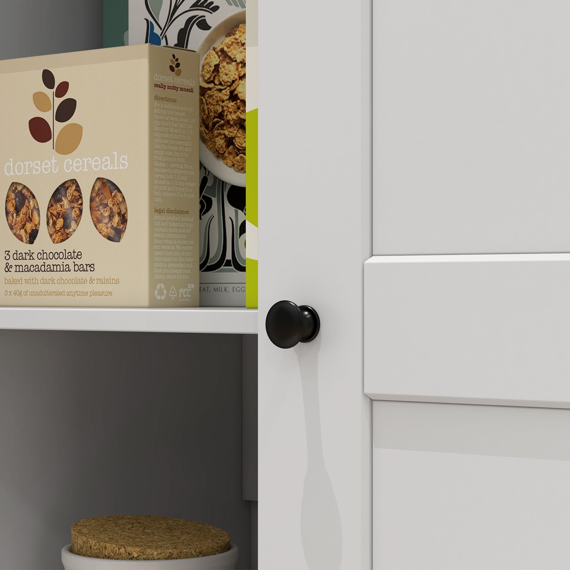 HOMCOM 172cm Kitchen Cupboard, Freestanding Storage Cabinet with Doors and Shelves, Modern 2-Door Kitchen Pantry Cupboard for Dining Room, White - North Peak Garden Furniture