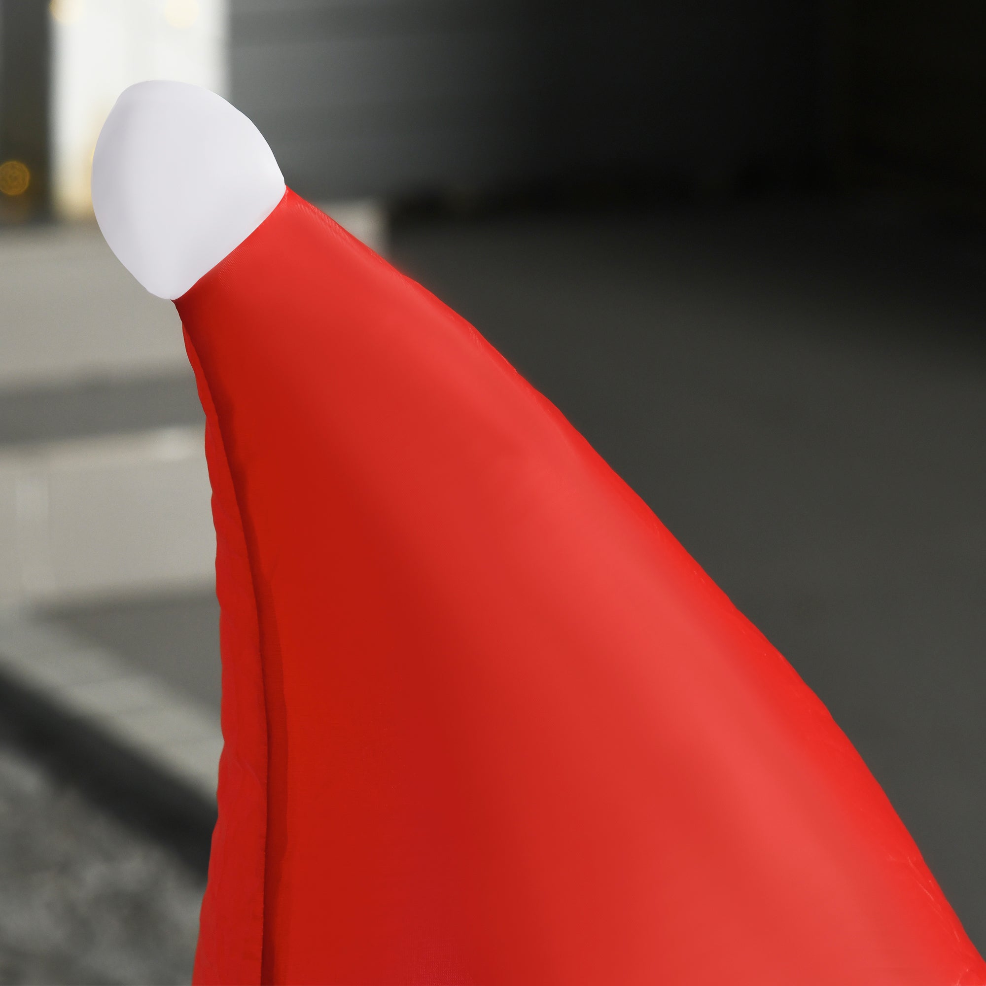 HOMCOM 4ft Inflatable Christmas Santa Claus Xmas Decoration 1 LED Holiday Air Blown Yard Outdoor Décor - North Peak Garden Furniture