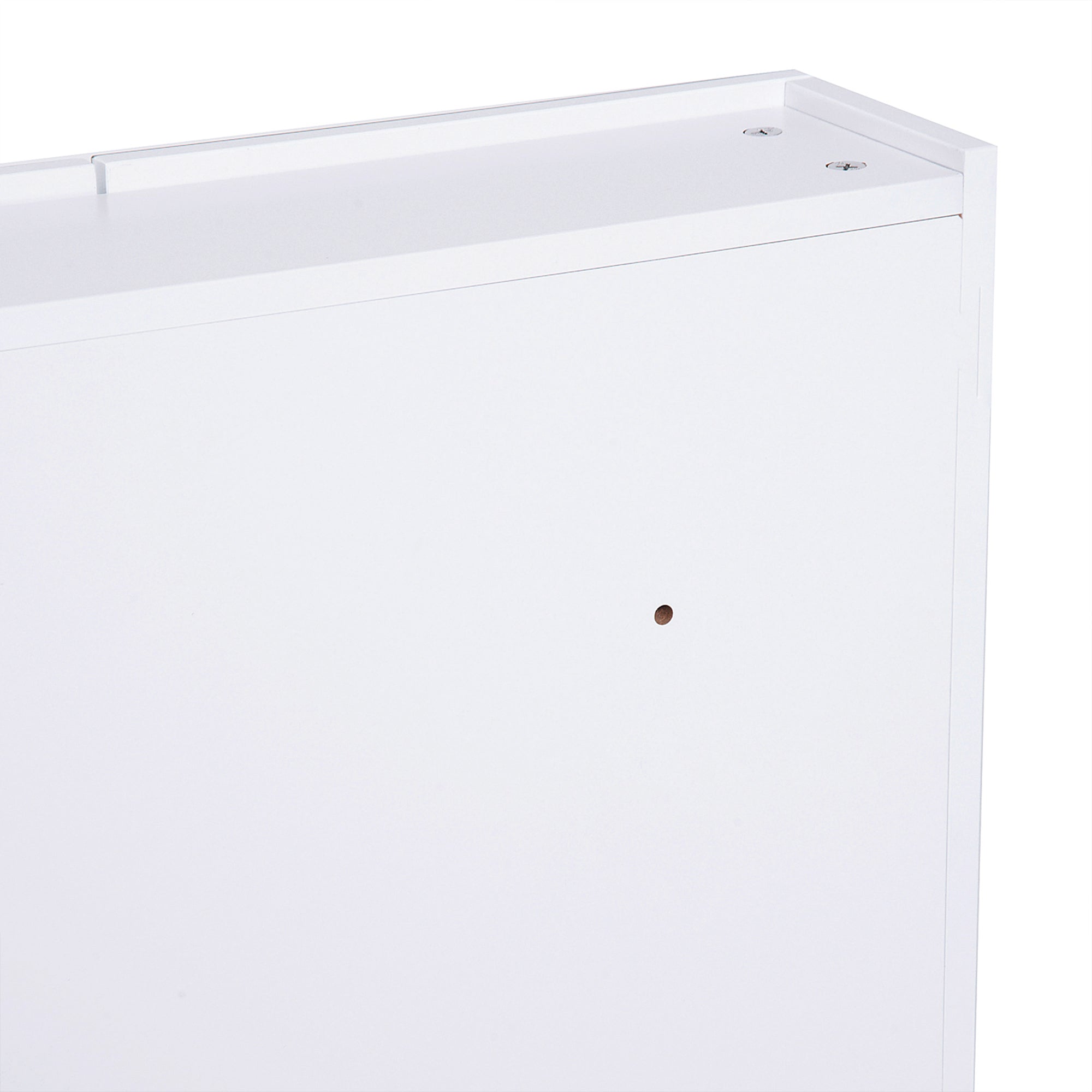 HOMCOM Mirror Cabinet, Wall Mount Bathroom Storage Cabinet with Adjustable Shelf, Double Door Cupboard, 60 x 15 x 75 cm, White - North Peak Garden Furniture