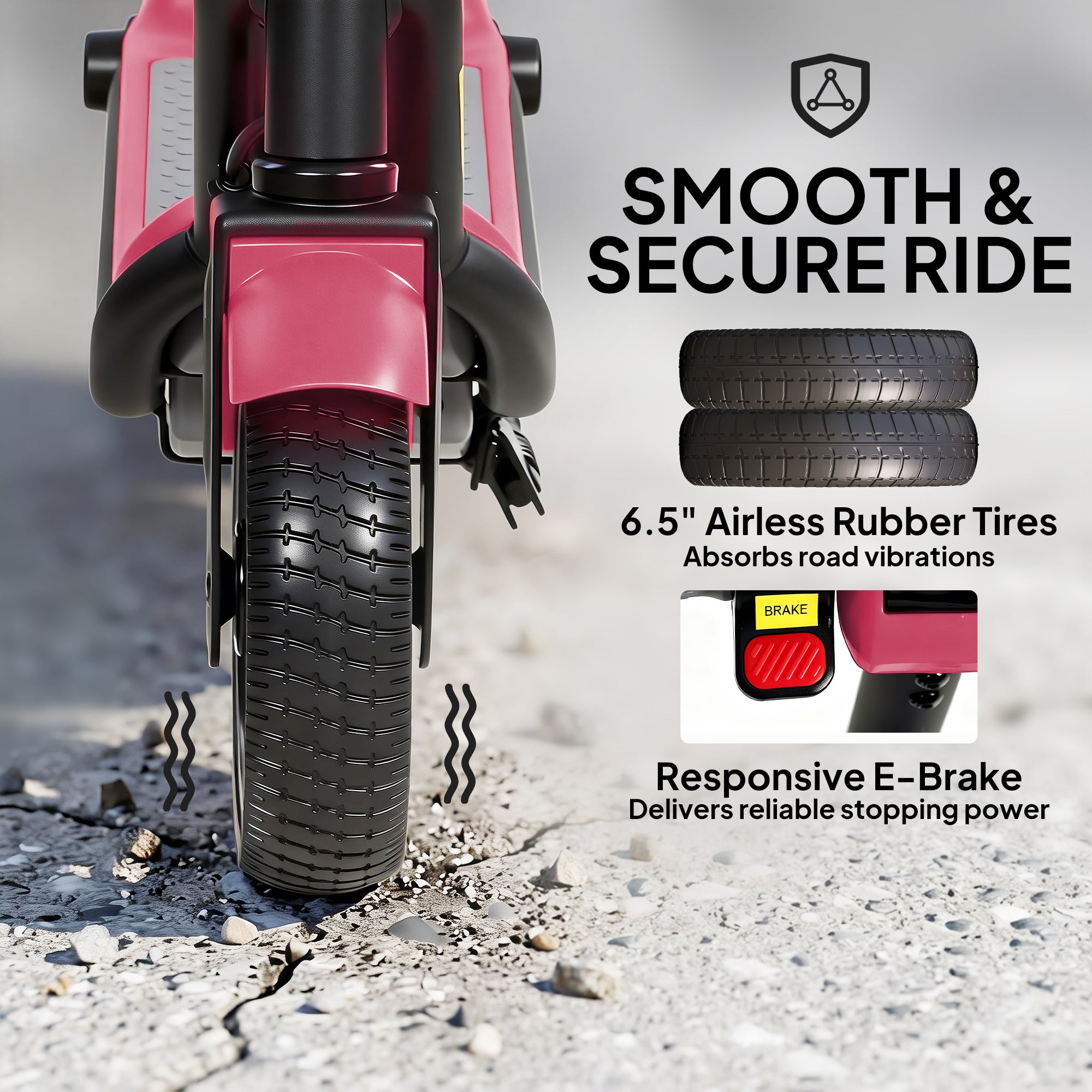 SPORTNOW Electric Scooter for Kids, with LED Display, Pink