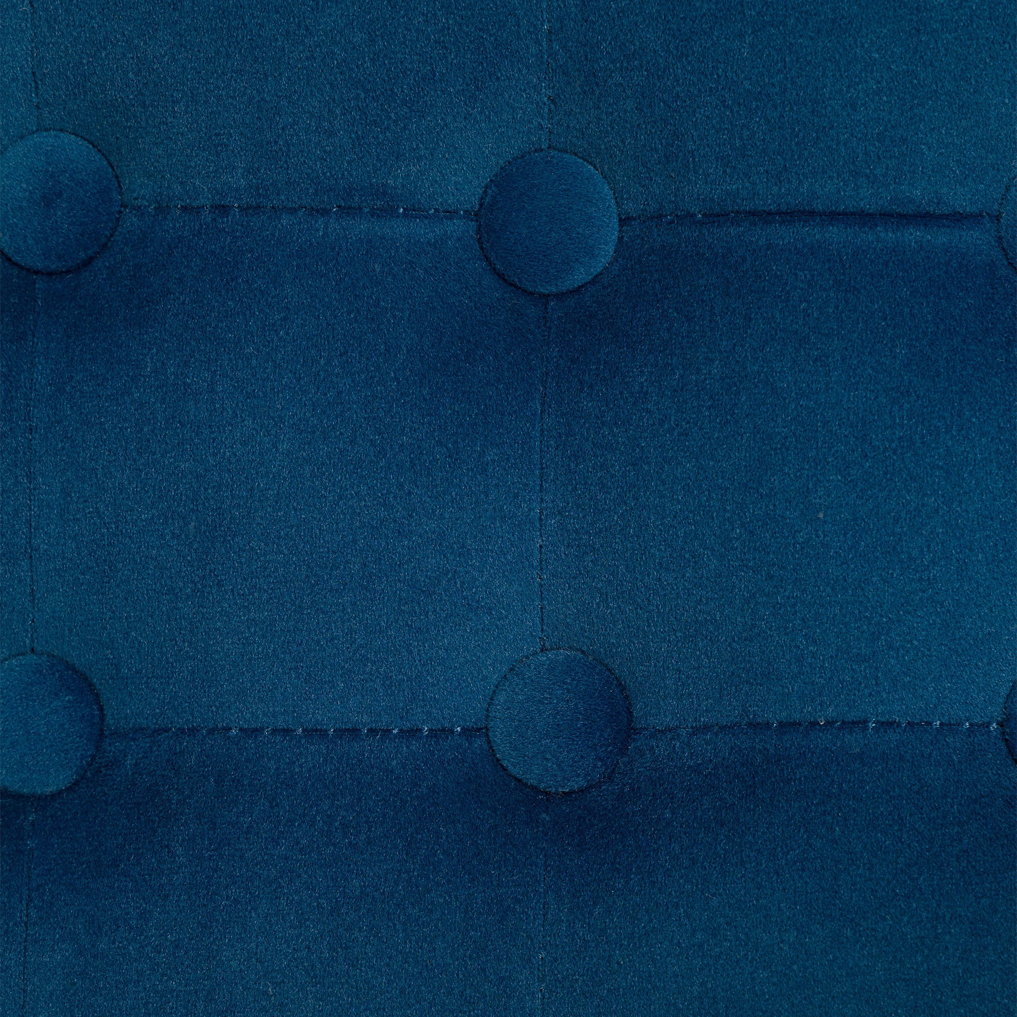 HOMCOM Velvet-Feel Square Ottoman - Blue - North Peak Garden Furniture