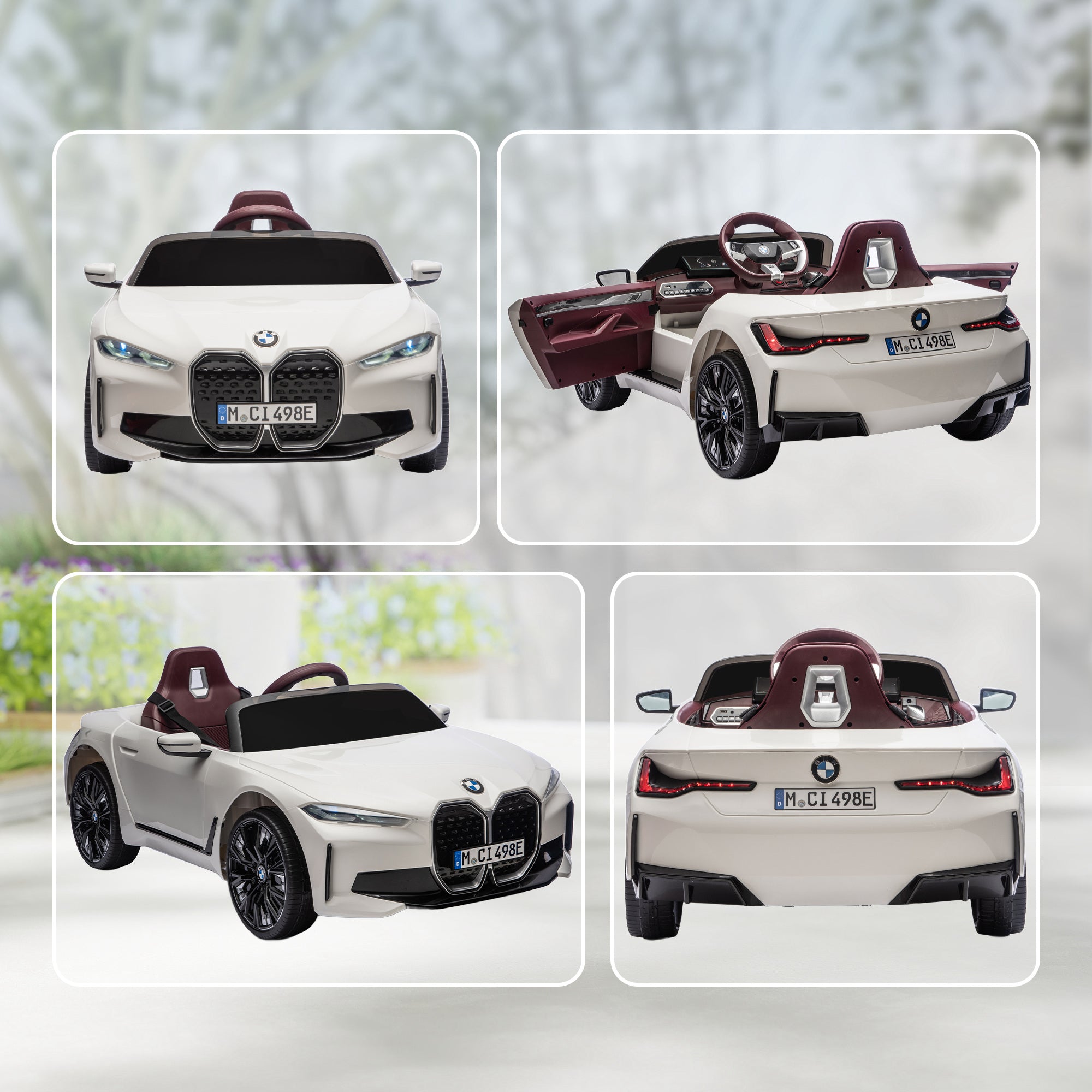 HOMCOM BMW i4 Licensed 12V Kids Electric Ride-On Car