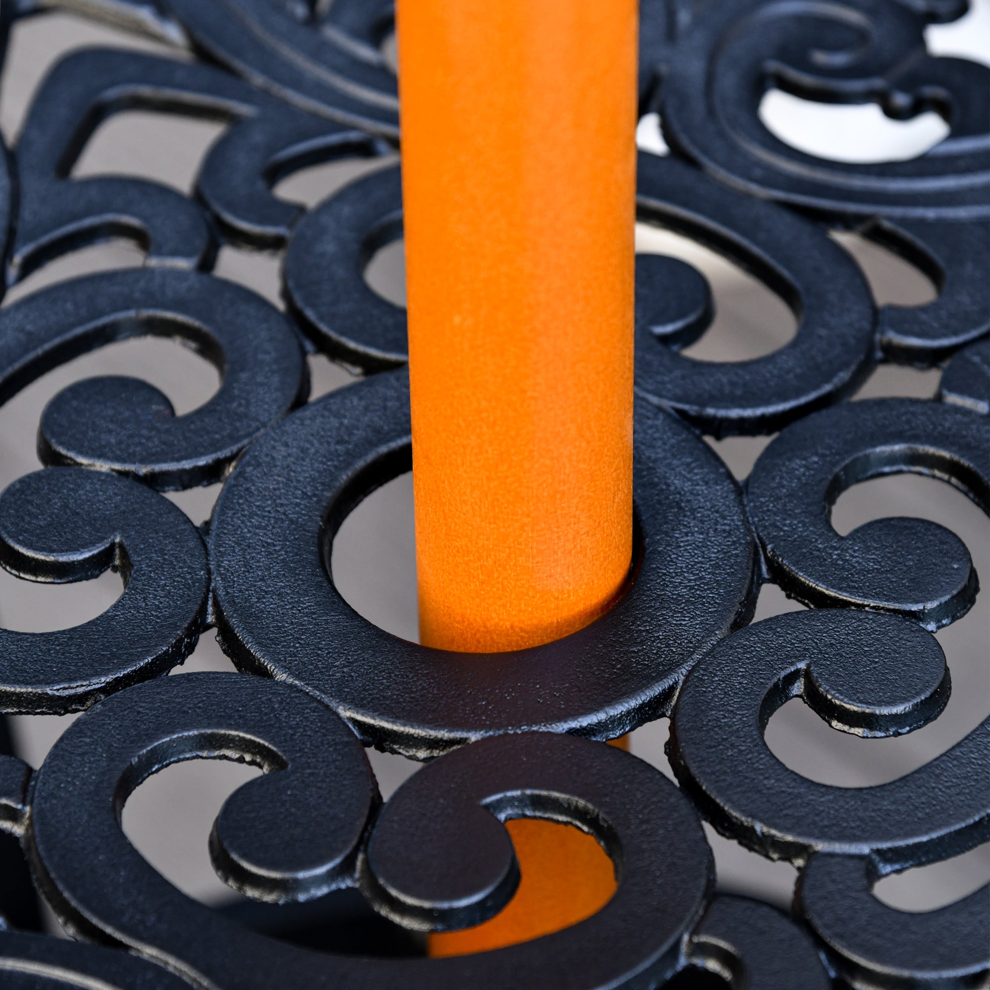 Outsunny 2.5m Garden Parasol Umbrella, Outdoor Market Table Umbrella with Wooden Pole & 8 Fibre Glass Ribs, Round Sun Shade Canopy, Blue - North Peak Garden Furniture