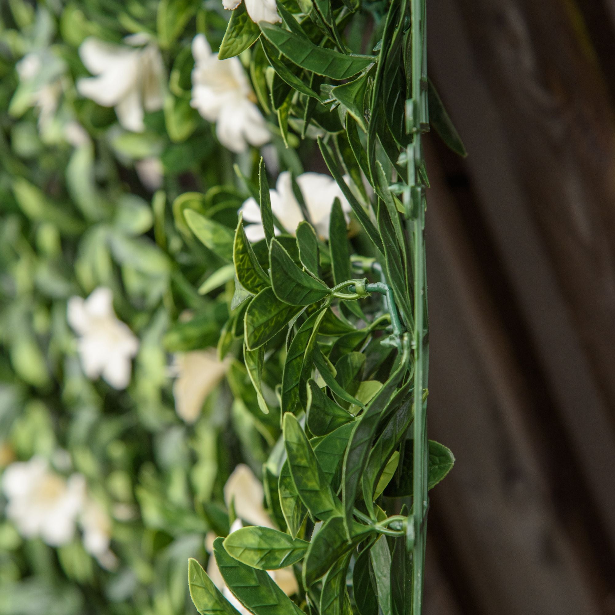 Outsunny 12PCS Artificial Boxwood Wall Panels 50cm x 50cm Rhododendron Privacy Fence Screen Faux Hedge Greenery Backdrop for Home Garden Backyard Balcony - North Peak Garden Furniture
