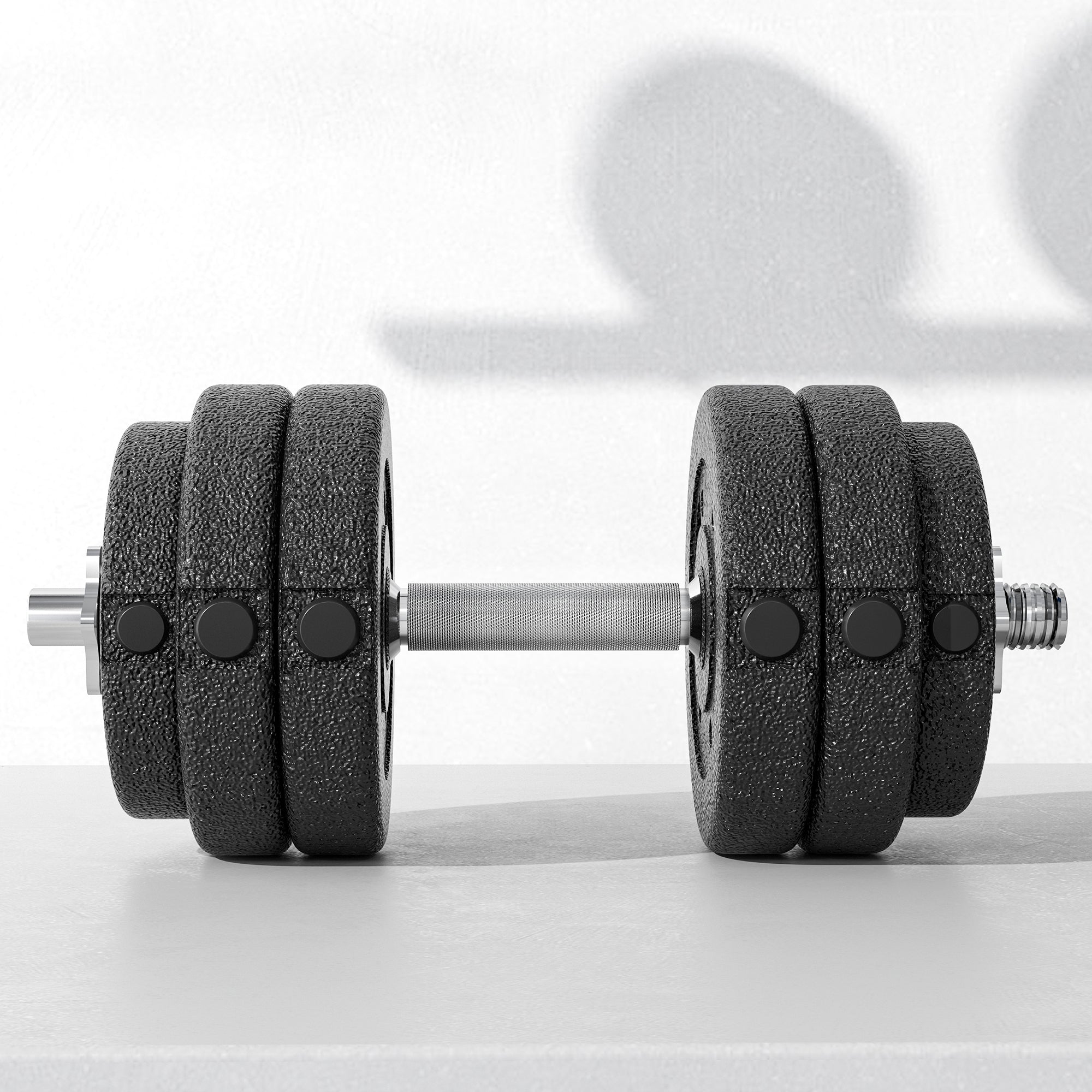 HOMCOM 30KG Adjustable Dumbbells Set, Hand Weights Set for Home Gym Weight Lifting Training - North Peak Garden Furniture