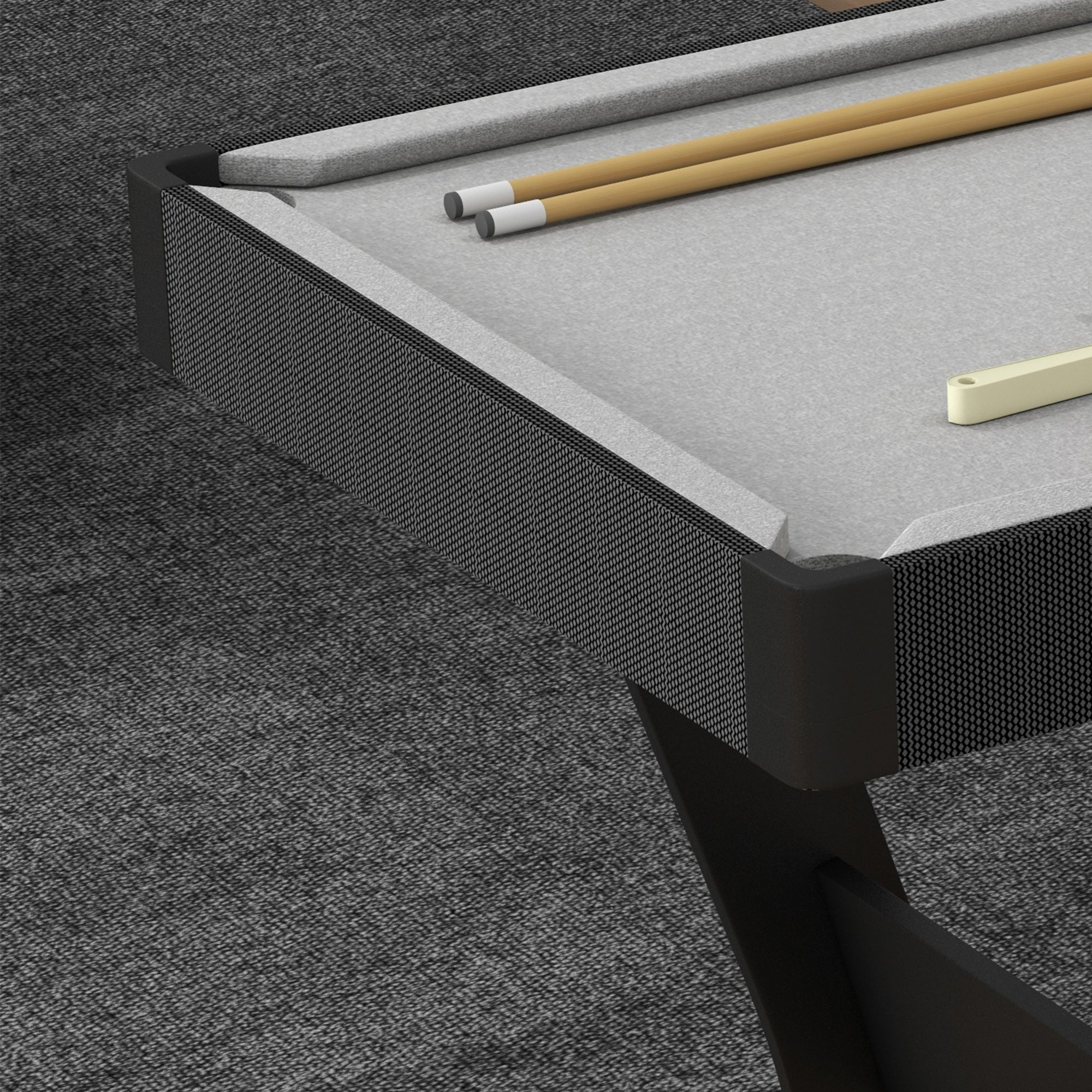 SPORTNOW 3.5ft Folding Pool Table, Snooker Table with Two Cues, 16 Balls, Chalk, Triangle, Brush - Grey - North Peak Garden Furniture