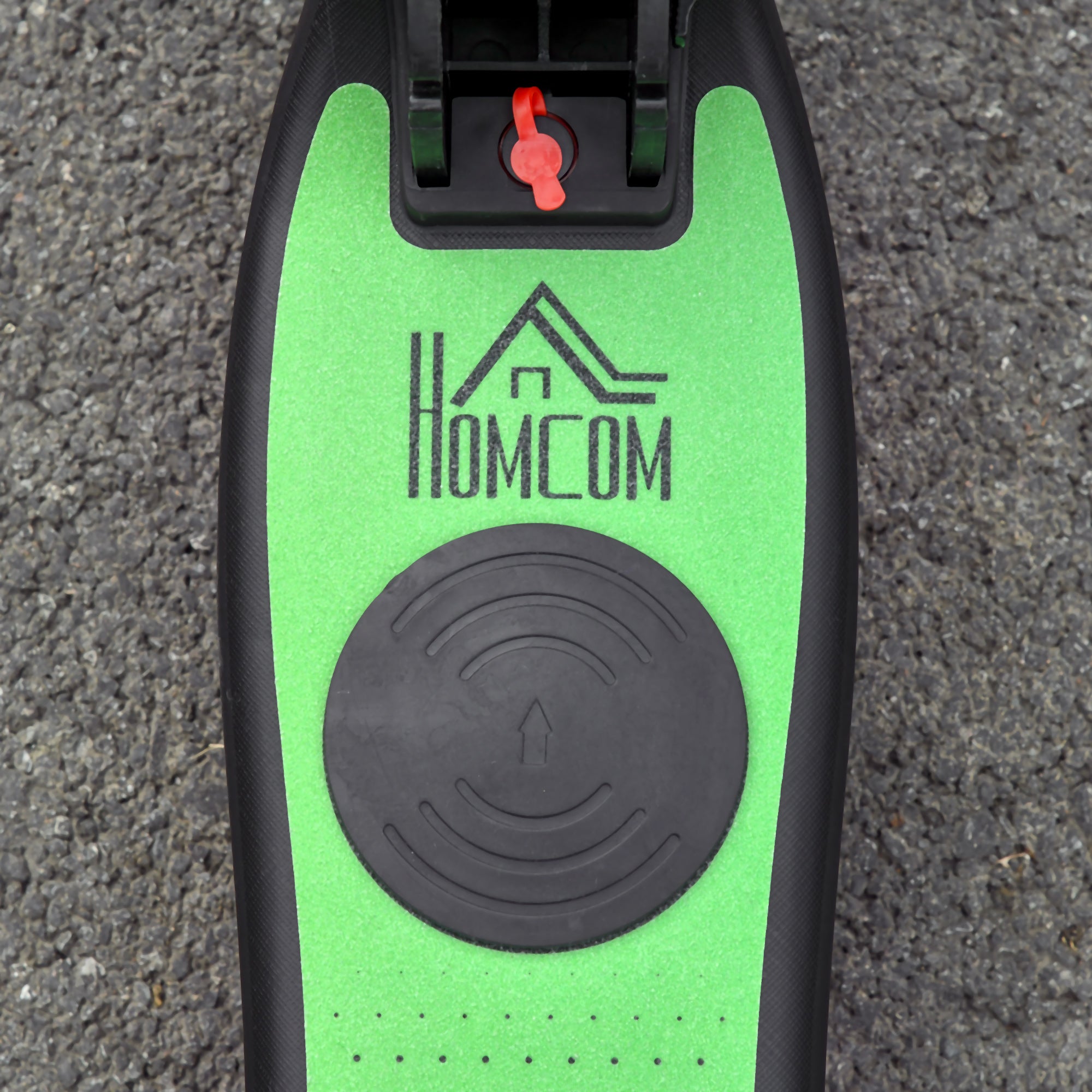 HOMCOM Folding Electric Scooter with Brake, for Ages 6+ Years, 8km/h Maximum Speed, Green - North Peak Garden Furniture