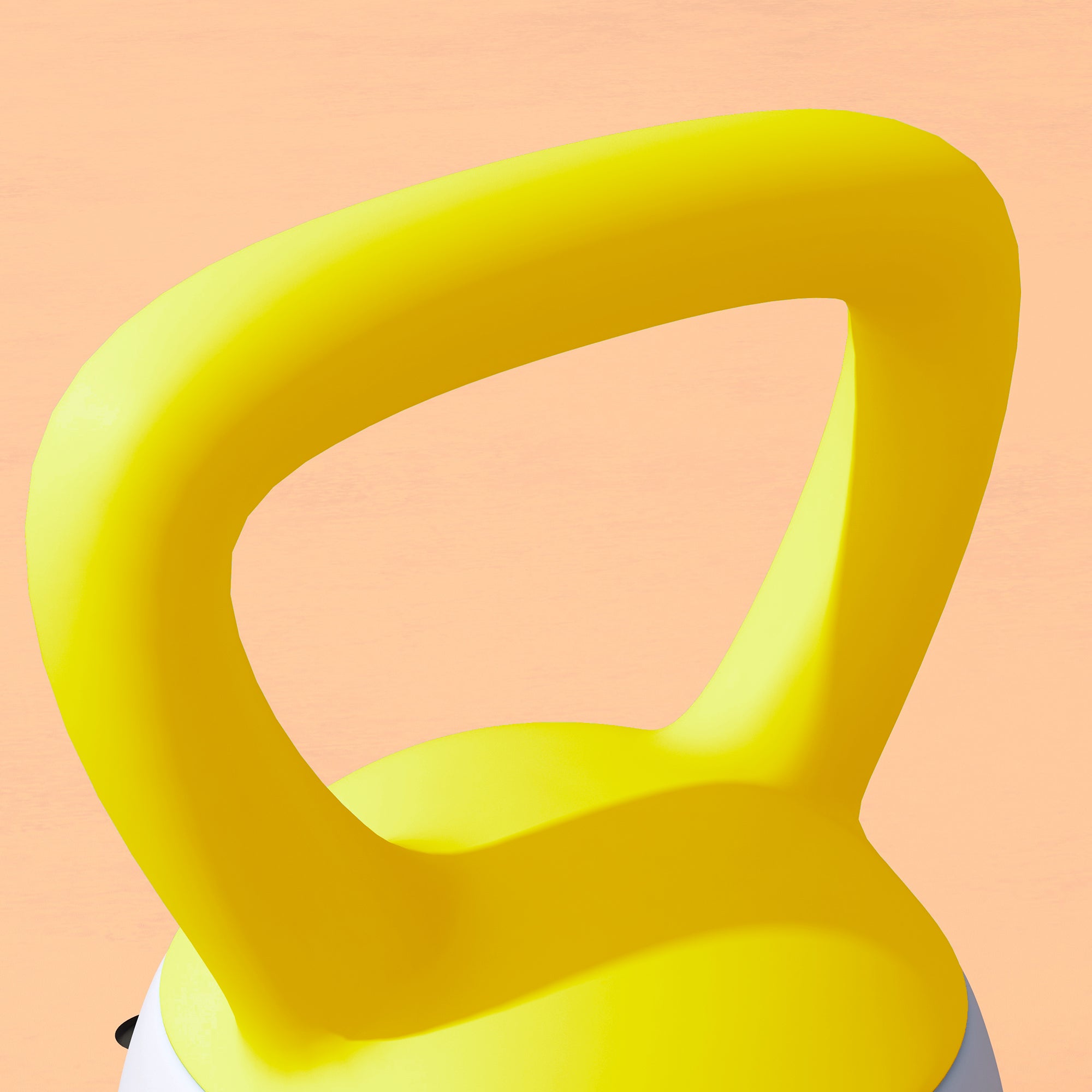 SPORTNOW Soft Kettlebell, 10kg Kettle Bell with Non-Slip Handle for Home Gym Weight Lifting and Strength Training, Yellow and Grey - North Peak Garden Furniture