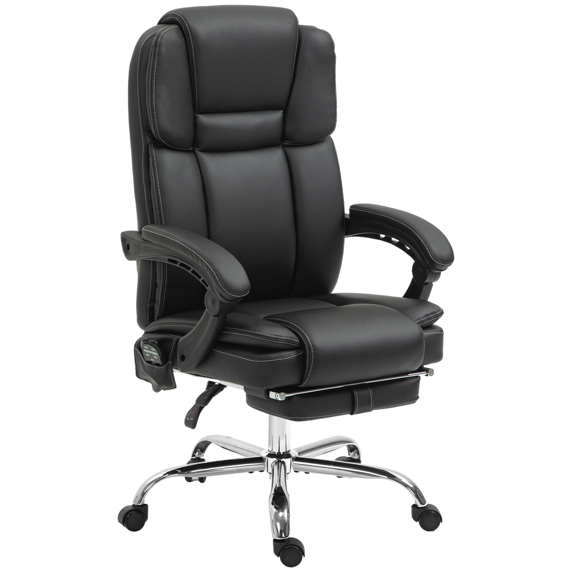 Vinsetto Six Point Vibrating Massage Office Chair - Black - North Peak Garden Furniture