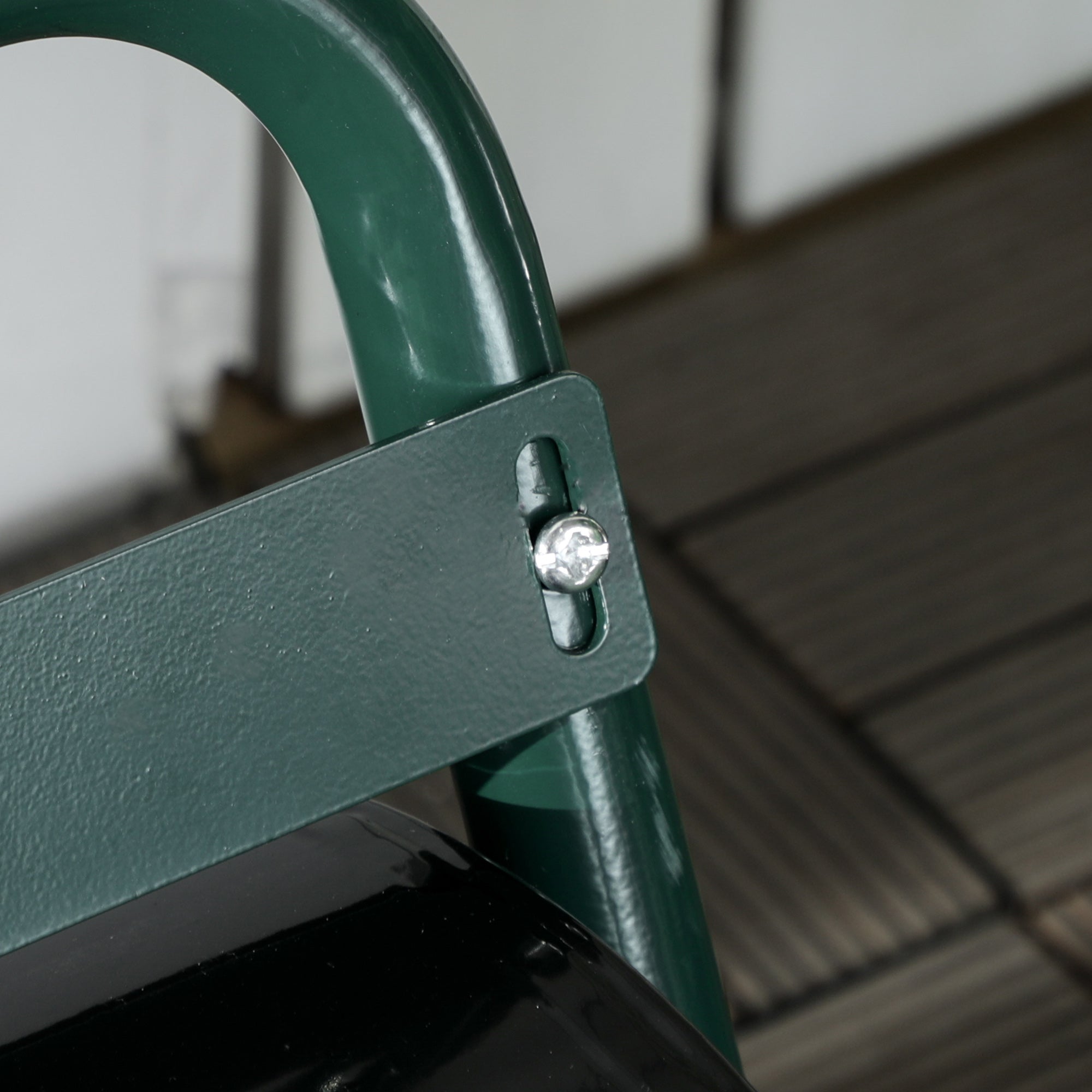 Outsunny 38L Fillable Cylinder Steel Lawn Roller - Dark Green - North Peak Garden Furniture