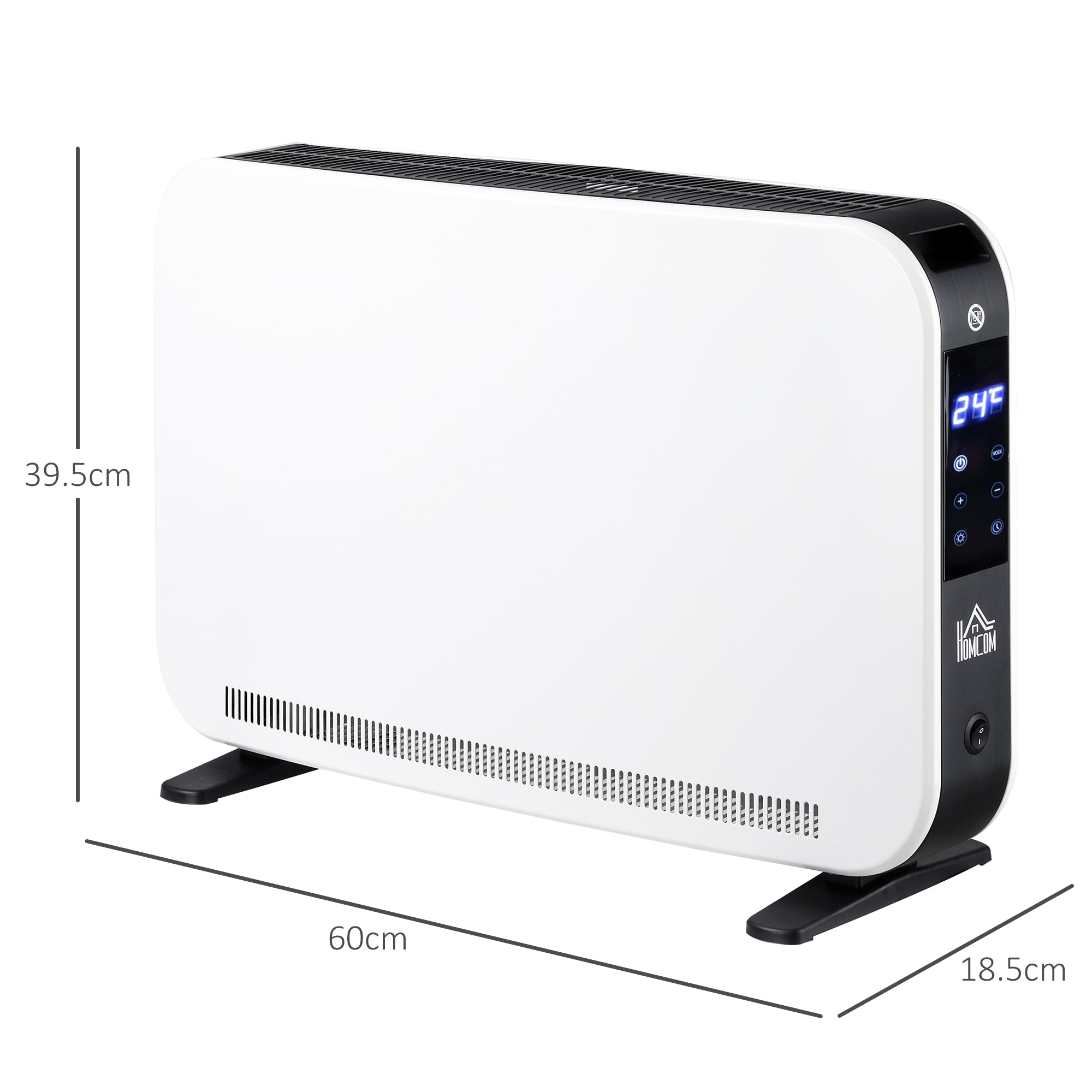 HOMCOM Three-Mode Modern Slimline Heater, 7-35℃ Temperature
