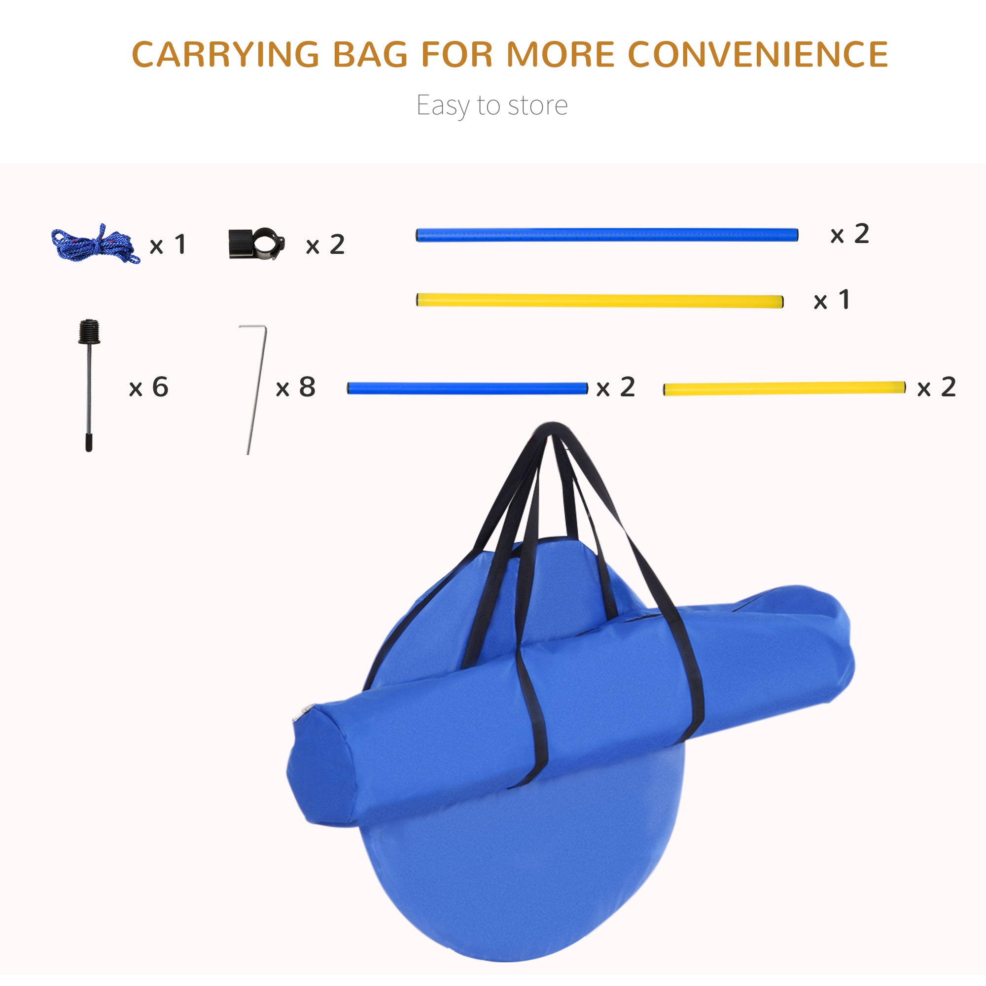 PawHut Pet Agility Training Equipment Dog Play Run Jump Obedience Training Set Adjustable (Poles + Hurdle + Tunnel + Pause Box) - North Peak Garden Furniture