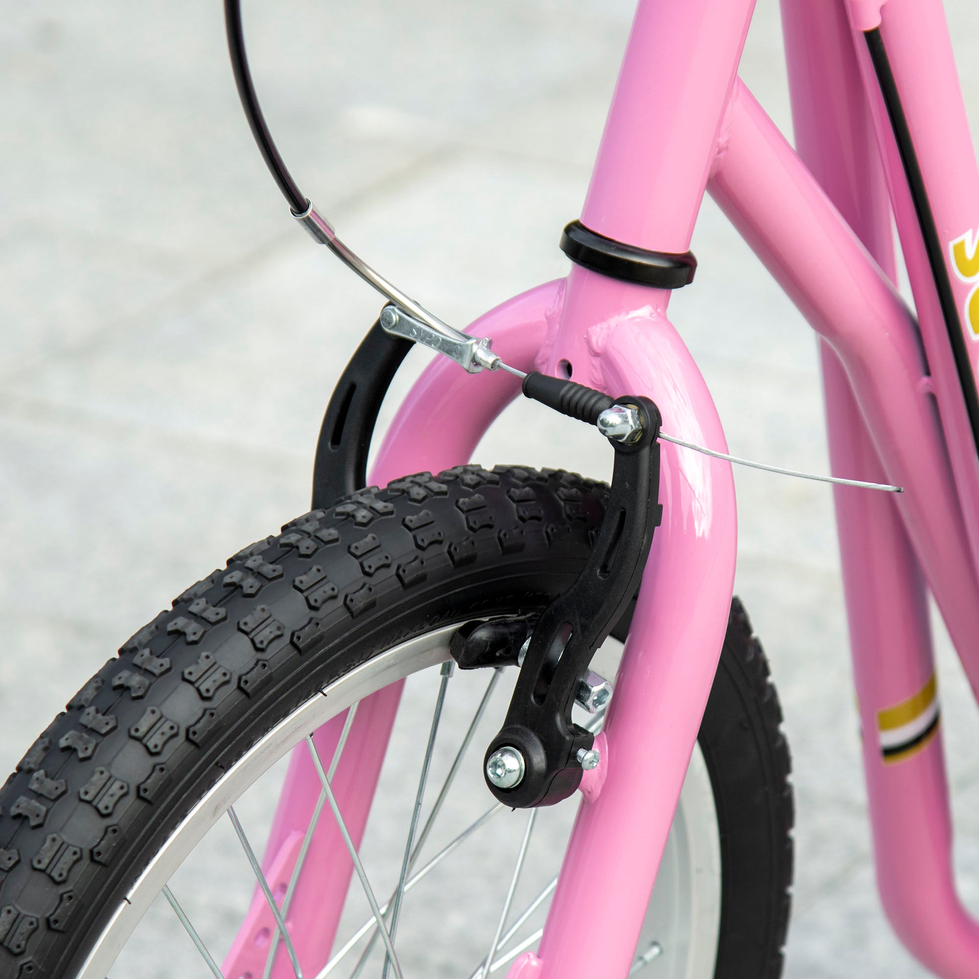 HOMCOM Teen Stunt Scooter Push Kick Scooters for Kids with Rubber Wheels Adjustable Handlebar Front Rear Dual Brakes Kickstand, for 5+ Years, Pink - North Peak Garden Furniture