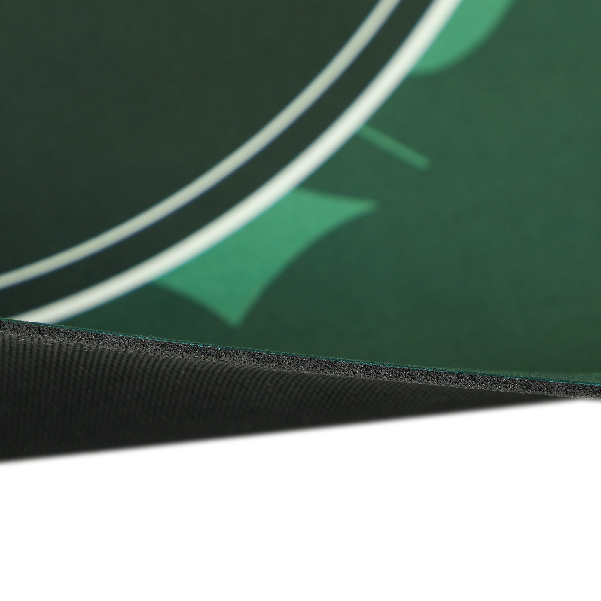 SPORTNOW 239.3 x 115.5 cm Professional Texas Hold'em Poker Mat 12 Player Water-Resistant Poker Table Top Rubber Poker Table Mat with Felt Surface Carry Bag, Green - North Peak Garden Furniture