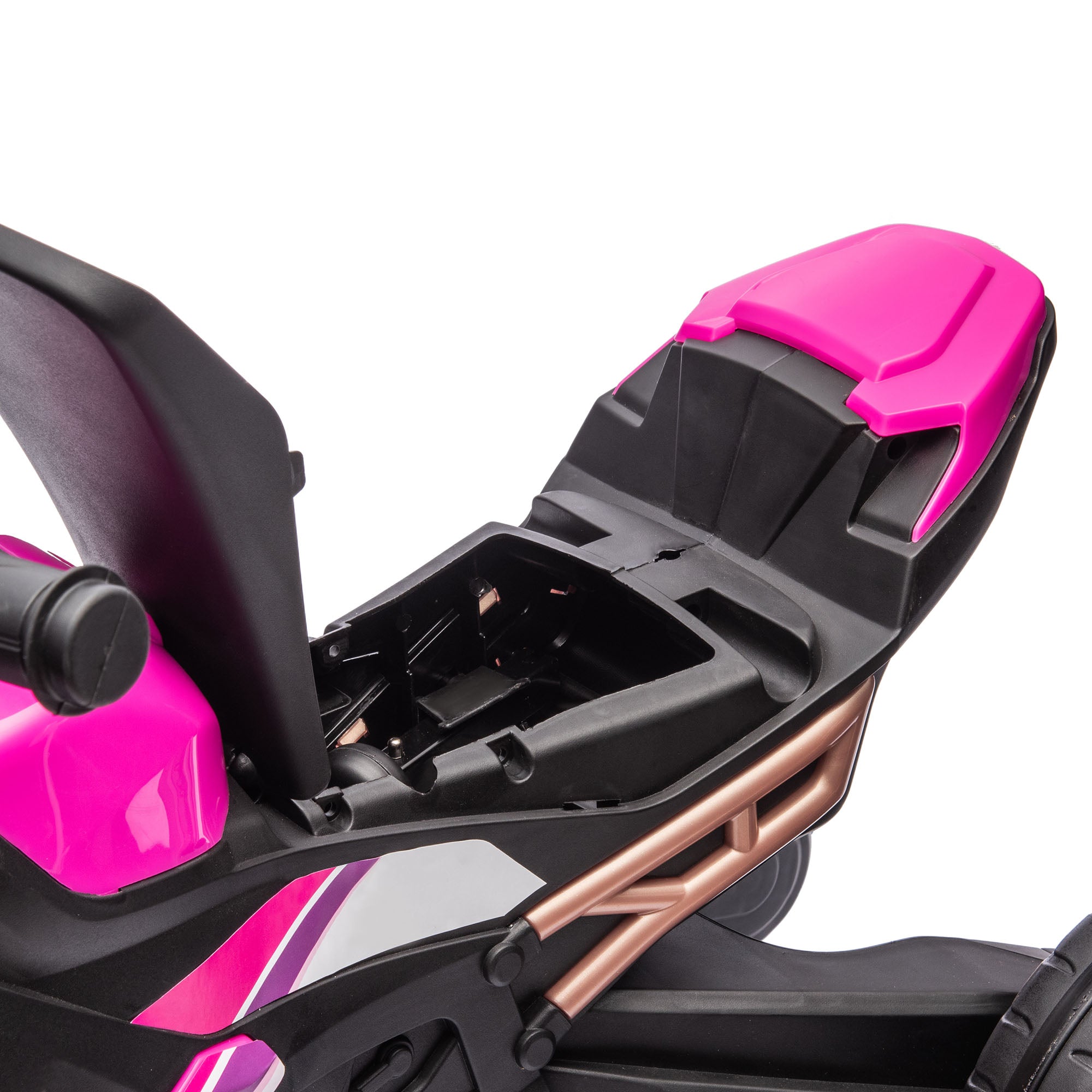 AIYAPLAY Motorcycle Design, 3 in 1 Toddler Trike, Sliding Car, Balance Bike with Headlight, Music, Horn, Pink - North Peak Garden Furniture