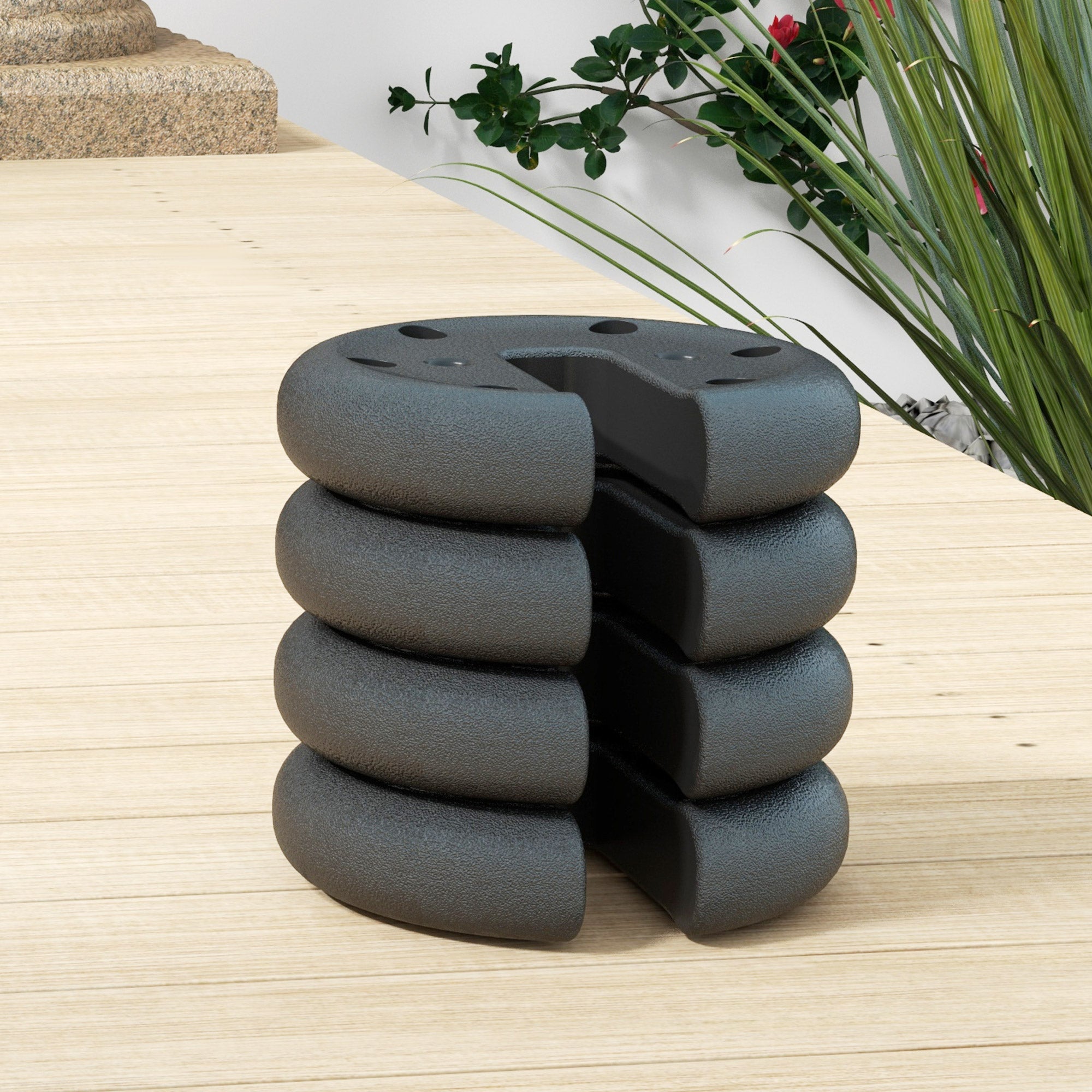 Outsunny Set of 4 PCs Gazebo Sand Weight Bag Bags Leg Weights Marquee Party Tent Canopy 8.8KG - North Peak Garden Furniture