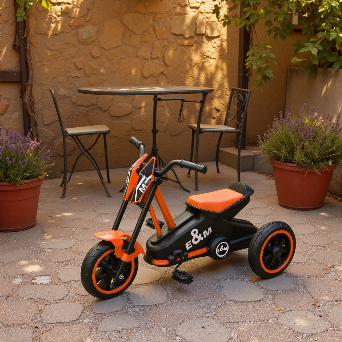 AIYAPLAY Kids Tricycle Baby Trike, Kids Trike with Pedal, 3 Wheel Toddler Balance Bike for Indoor Outdoor Use, Orange