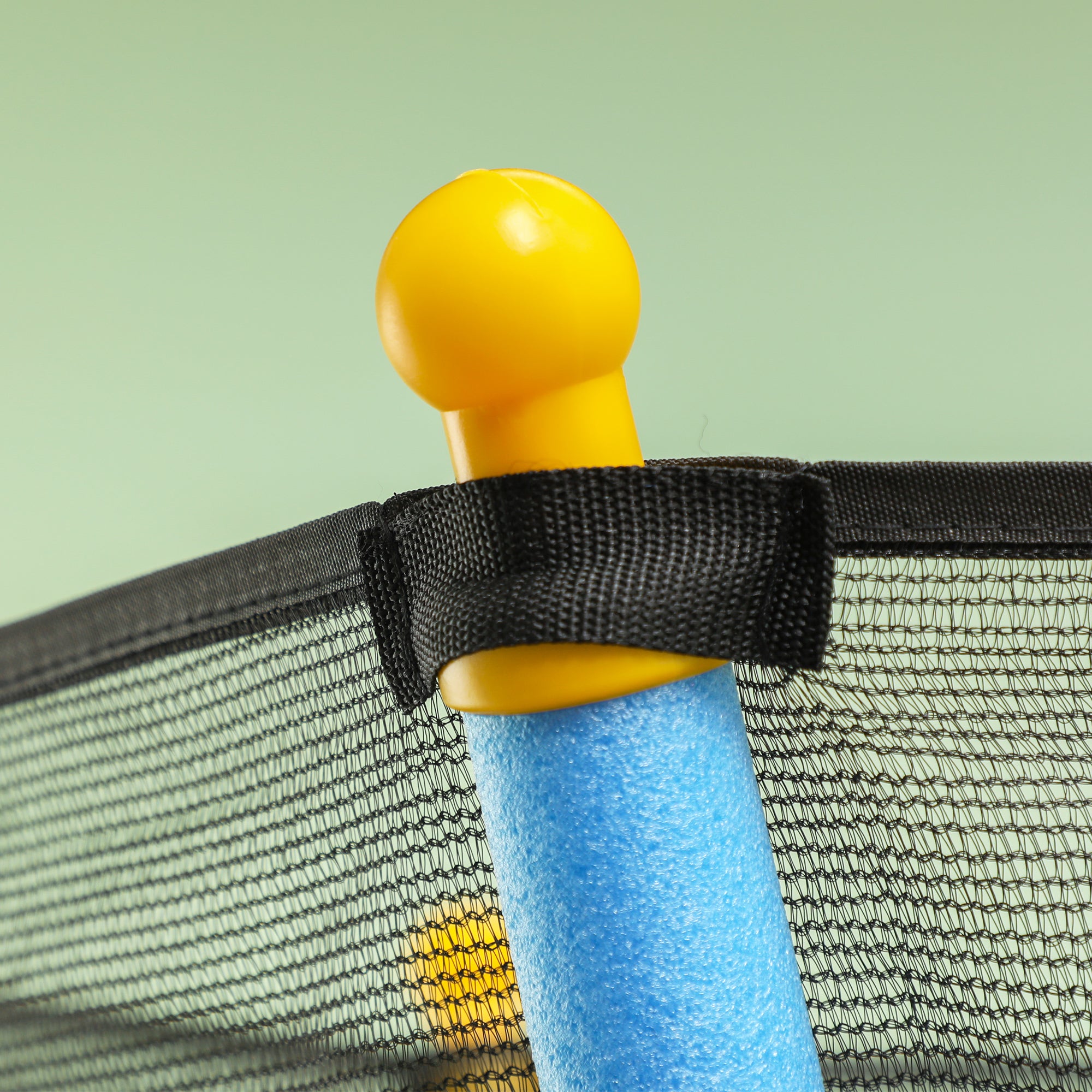 HOMCOM Kids Trampoline Mini Bouncer with Enclosure Safety Net For Ages 3-10 Years - Blue - North Peak Garden Furniture