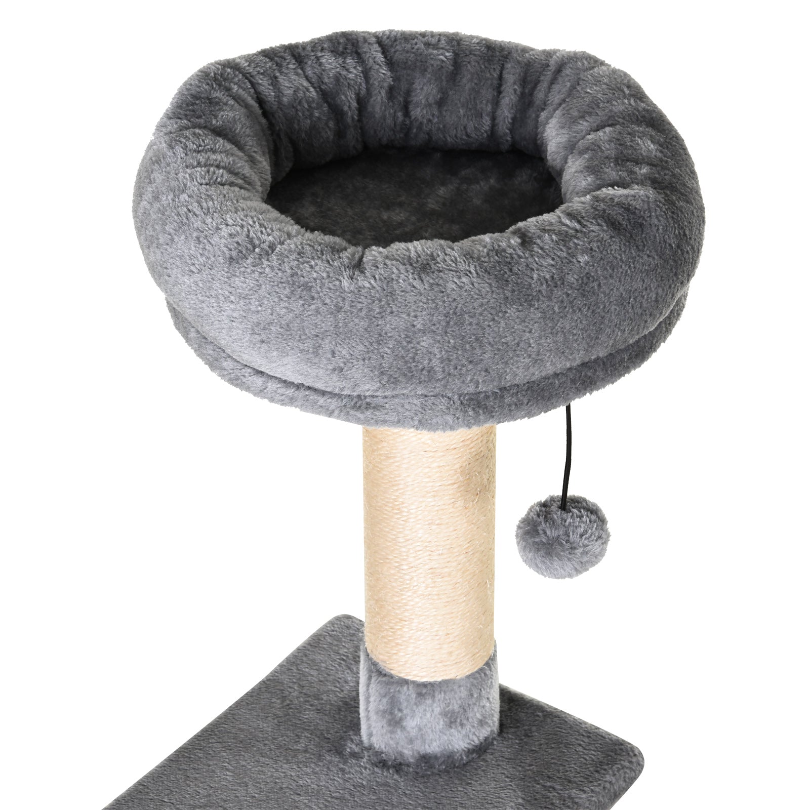 PawHut Cat Tree Condo Tower, Multi-level Activity Stand for Kittens, 150CM Height with Toys & Scratching Posts