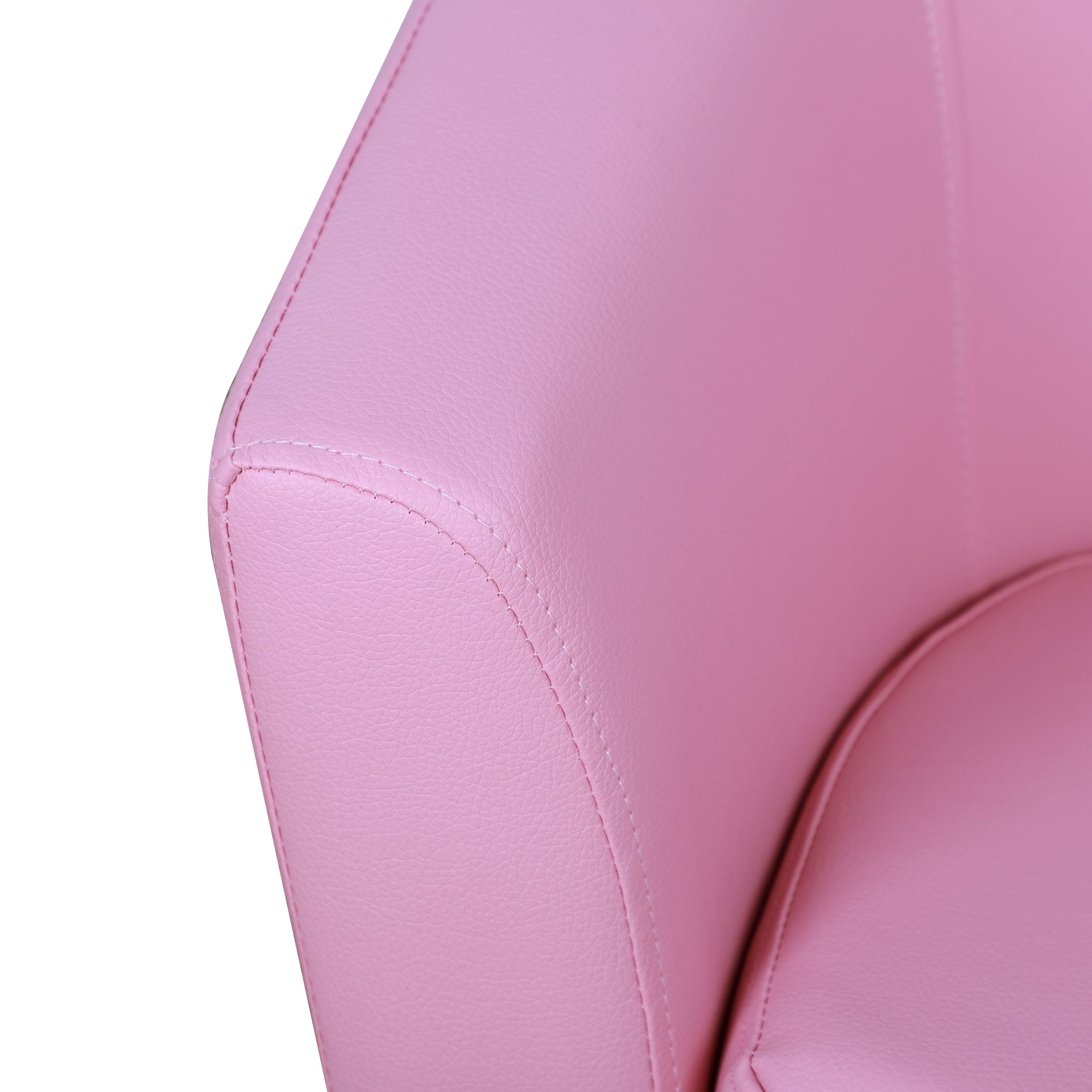 HOMCOM Kids Toddler Sofa Children's Armchair Footstool with Thick Padding, Anti-skid Foot Pads, 30 x 28 x 21cm, Pink - North Peak Garden Furniture
