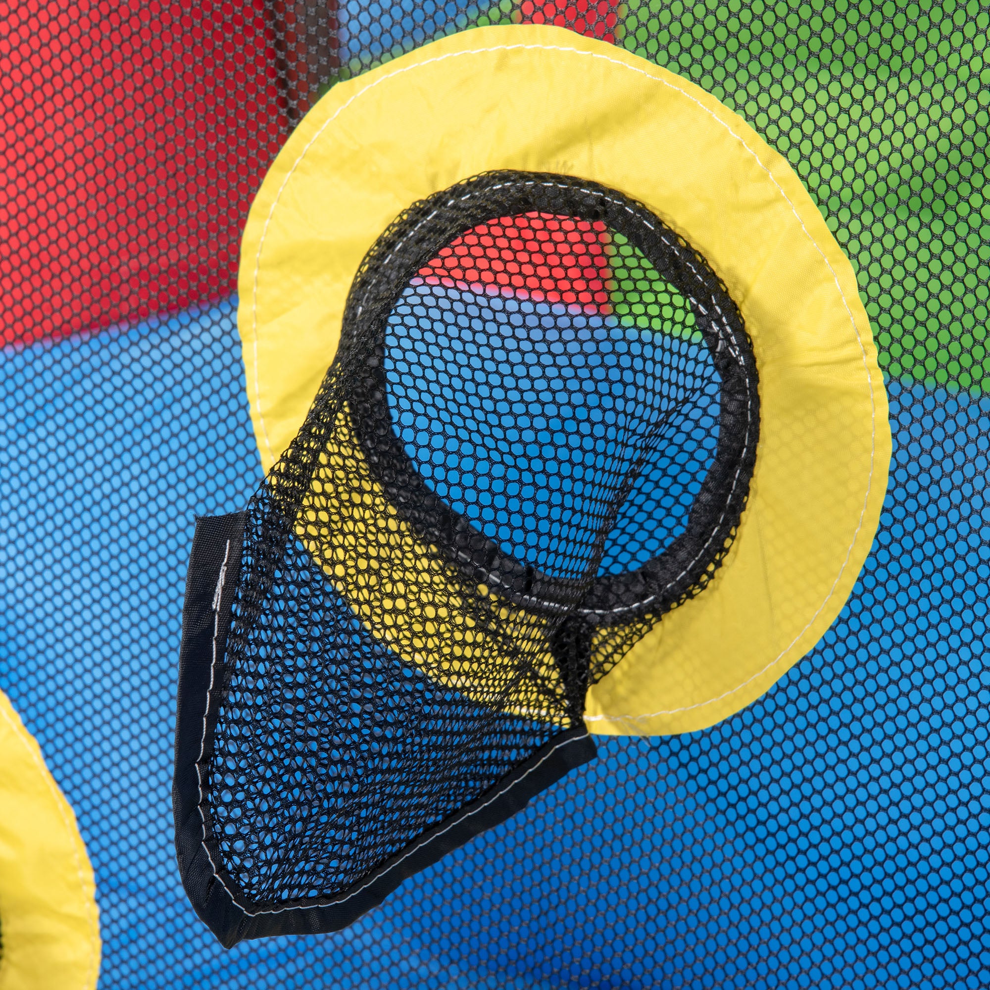 Outsunny Kids Inflatable Bouncy Castle Water Slide 6 in 1 Bounce House Jumping Castle Water Gun Climbing Wall with Air Blower for Age 3-8, 3.9 x 3 x 2m - North Peak Garden Furniture
