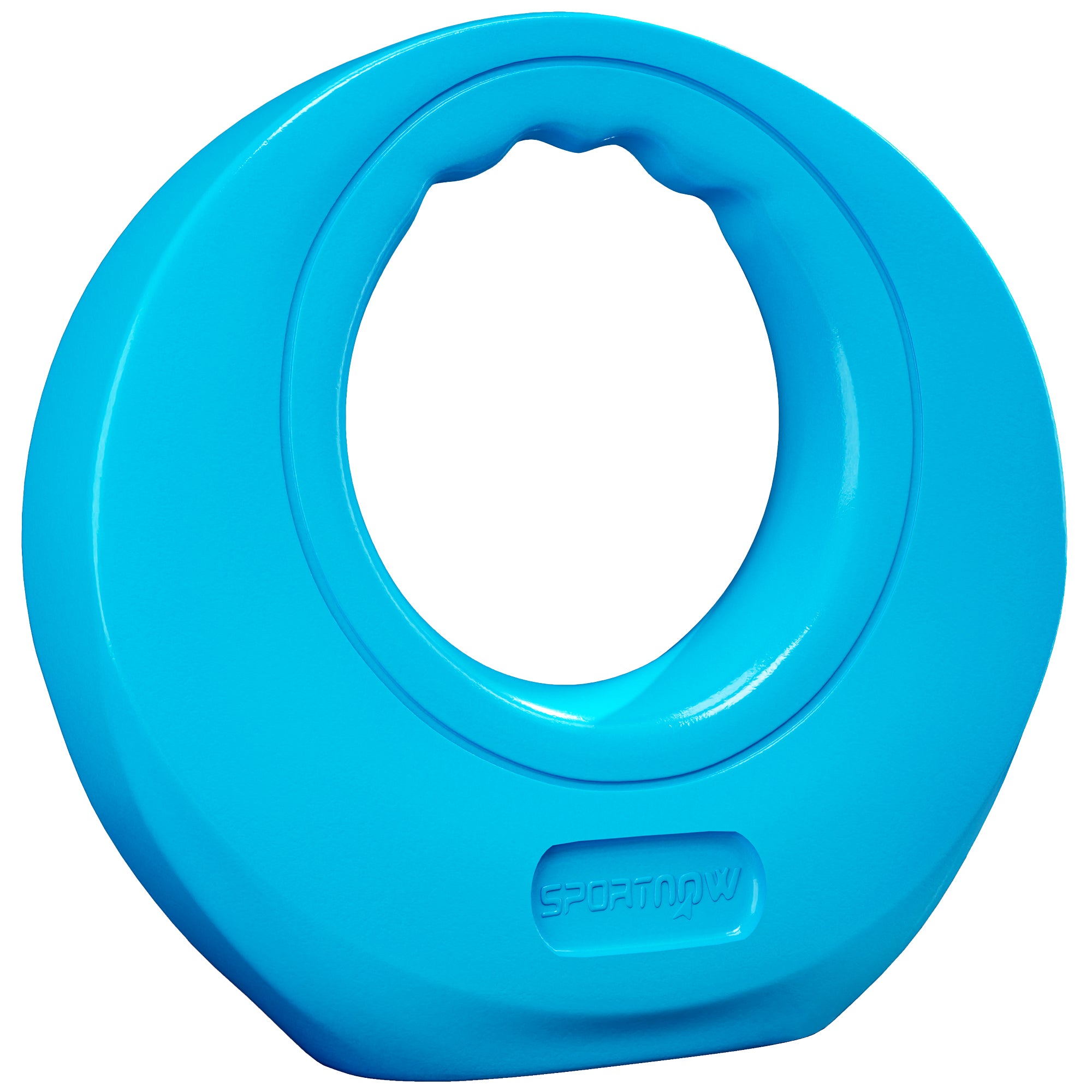 SPORTNOW 10kg Kettlebell, Soft Kettle Bell with Wide Handle for Home Gym Weight Lifting and Strength Training, Light Blue - North Peak Garden Furniture