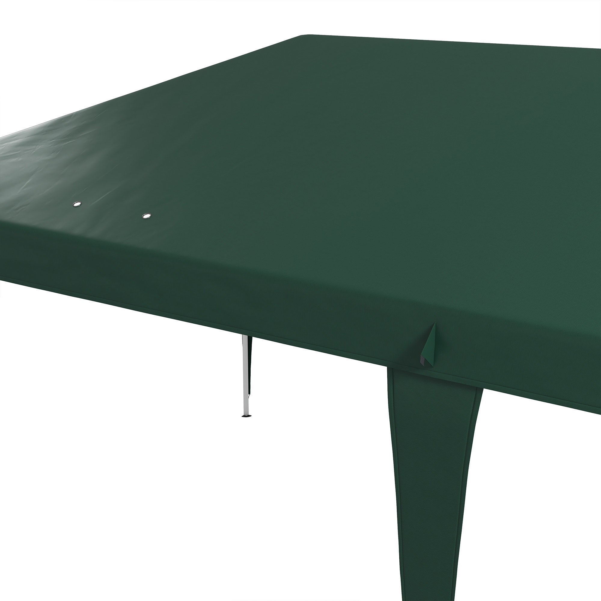 Outsunny Pop Up Gazebo, Double Roof Foldable Canopy Tent, Height Adjustable Wedding Awning Canopy w/ Carrying Bag, 6 m x 3 m x 2.65 m, Green - North Peak Garden Furniture