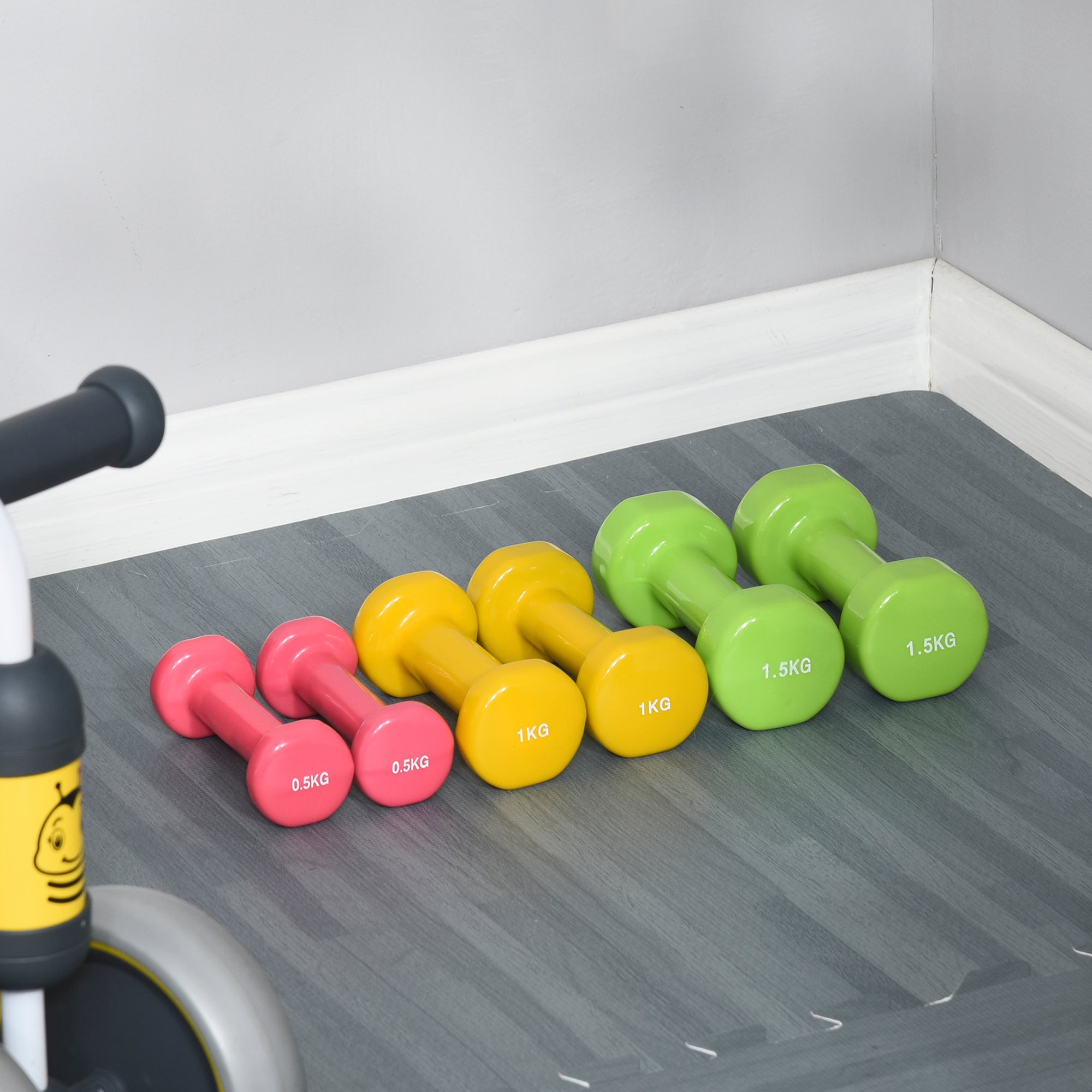 HOMCOM 6Kg Dumbbell Set, Fitness Weight Set for Men and Women, Home Gym Workout - North Peak Garden Furniture