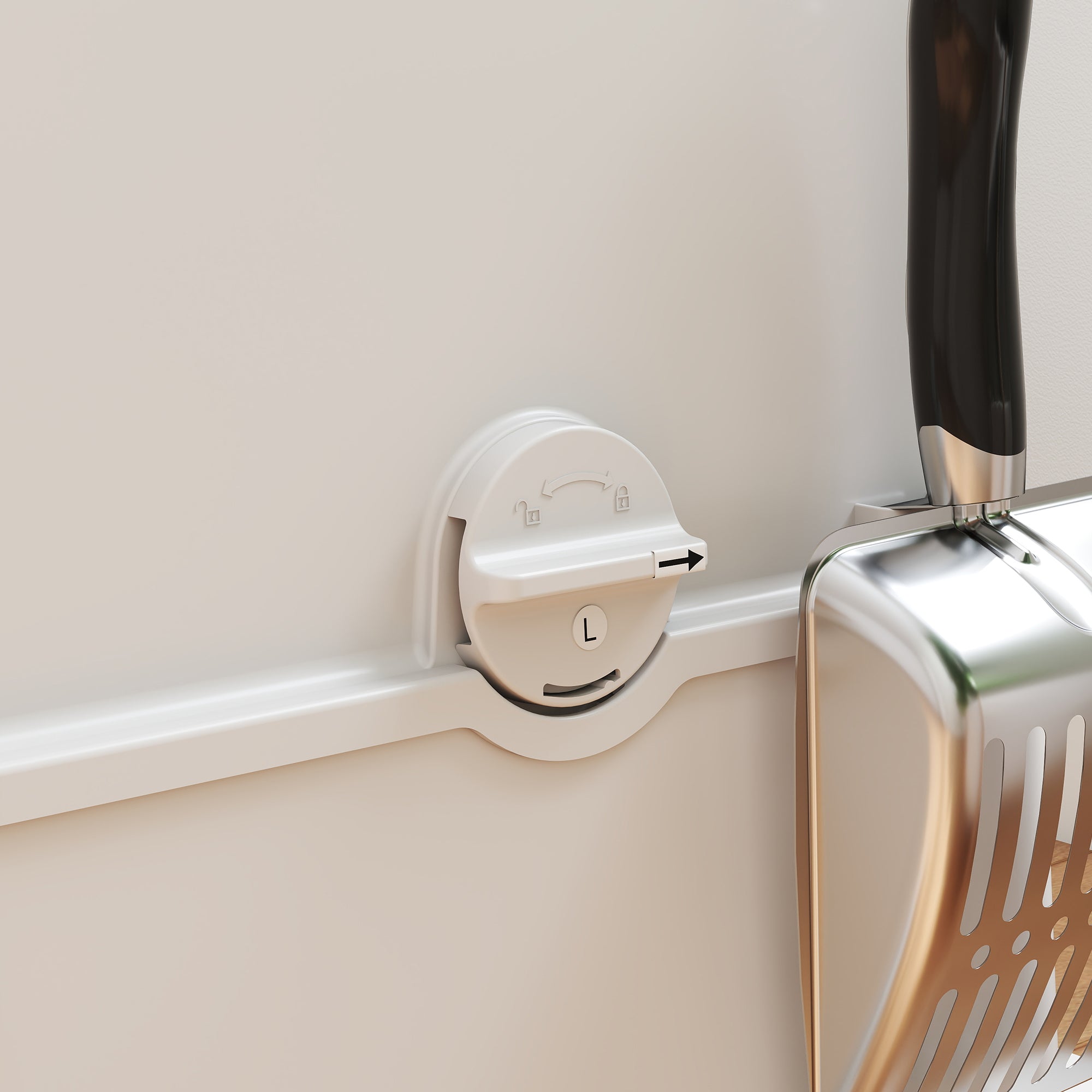 PawHut XL Stainless Steel Litter Box w/ 100° Flip Top, Scoop, Side Top Dual Entry, Odor Free, Easy Cleaning, Anti Leakage