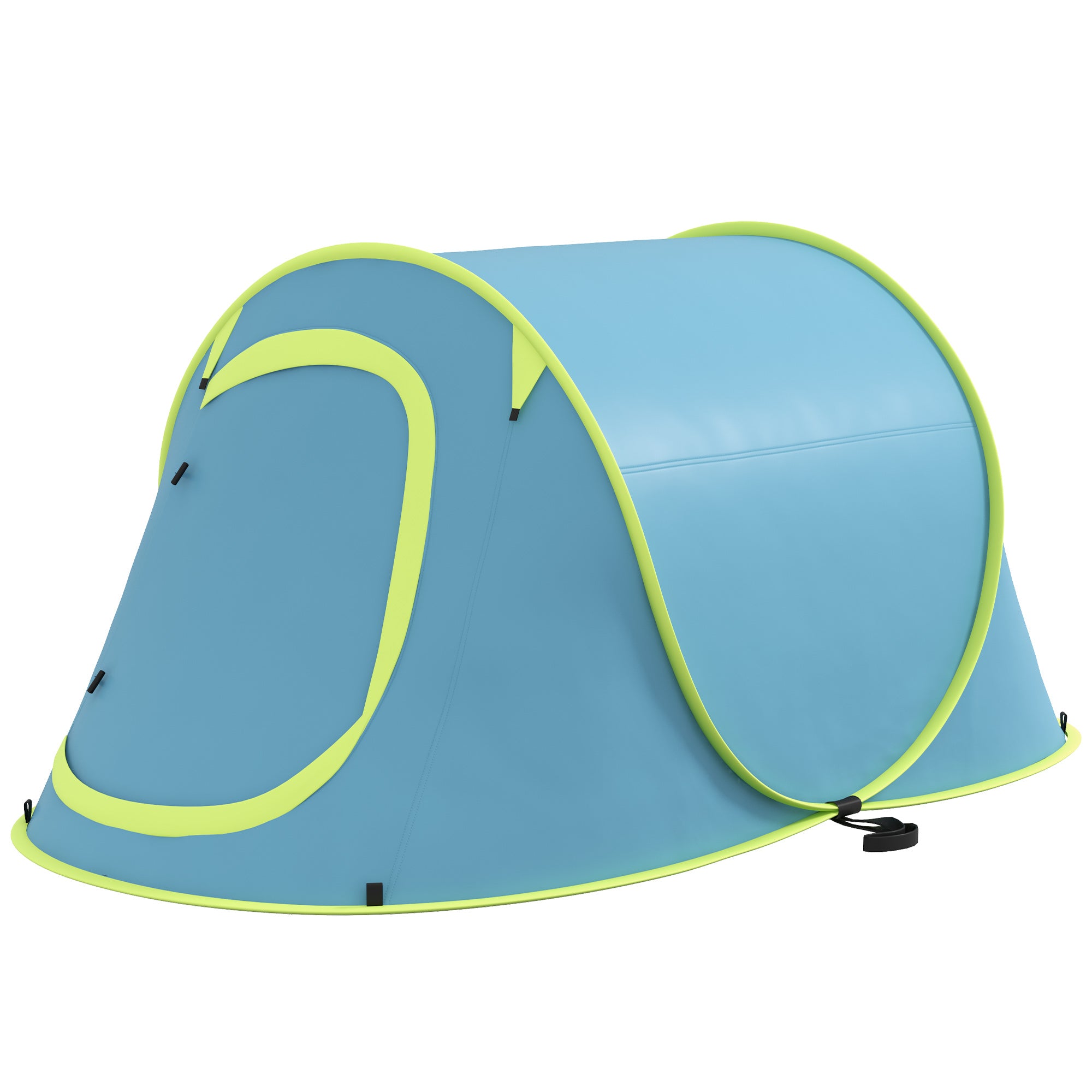 Outsunny Two-Man Pop-Up Dome Tent, with Accessories - Blue