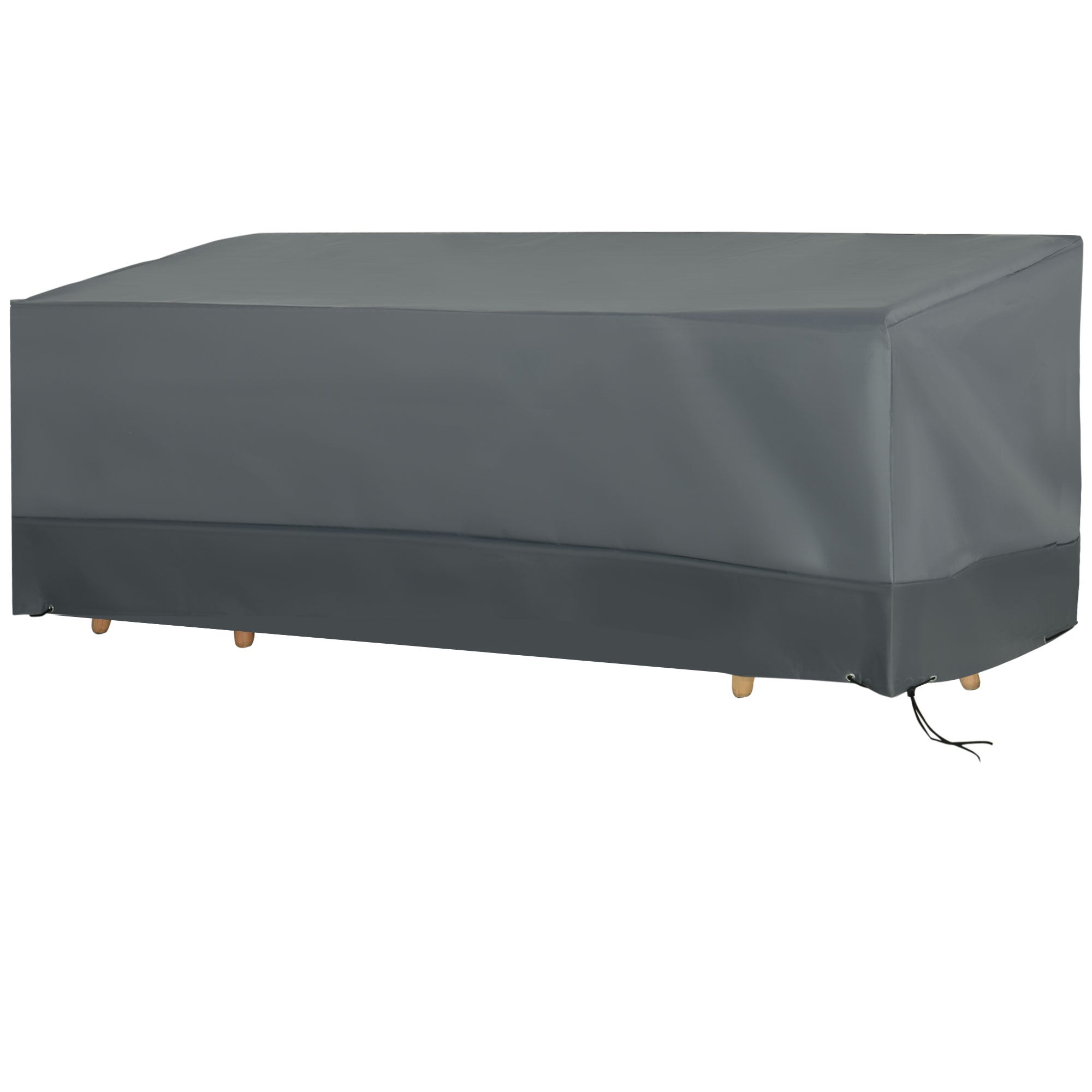 Outsunny Rectangular Patio Furniture Cover for 3 Seater Sofa Bistro Set, Water UV Resistant Protection 600D Oxford Fabric Rattan Lounge Clean Cover, 190 x 72 x 76cm - North Peak Garden Furniture