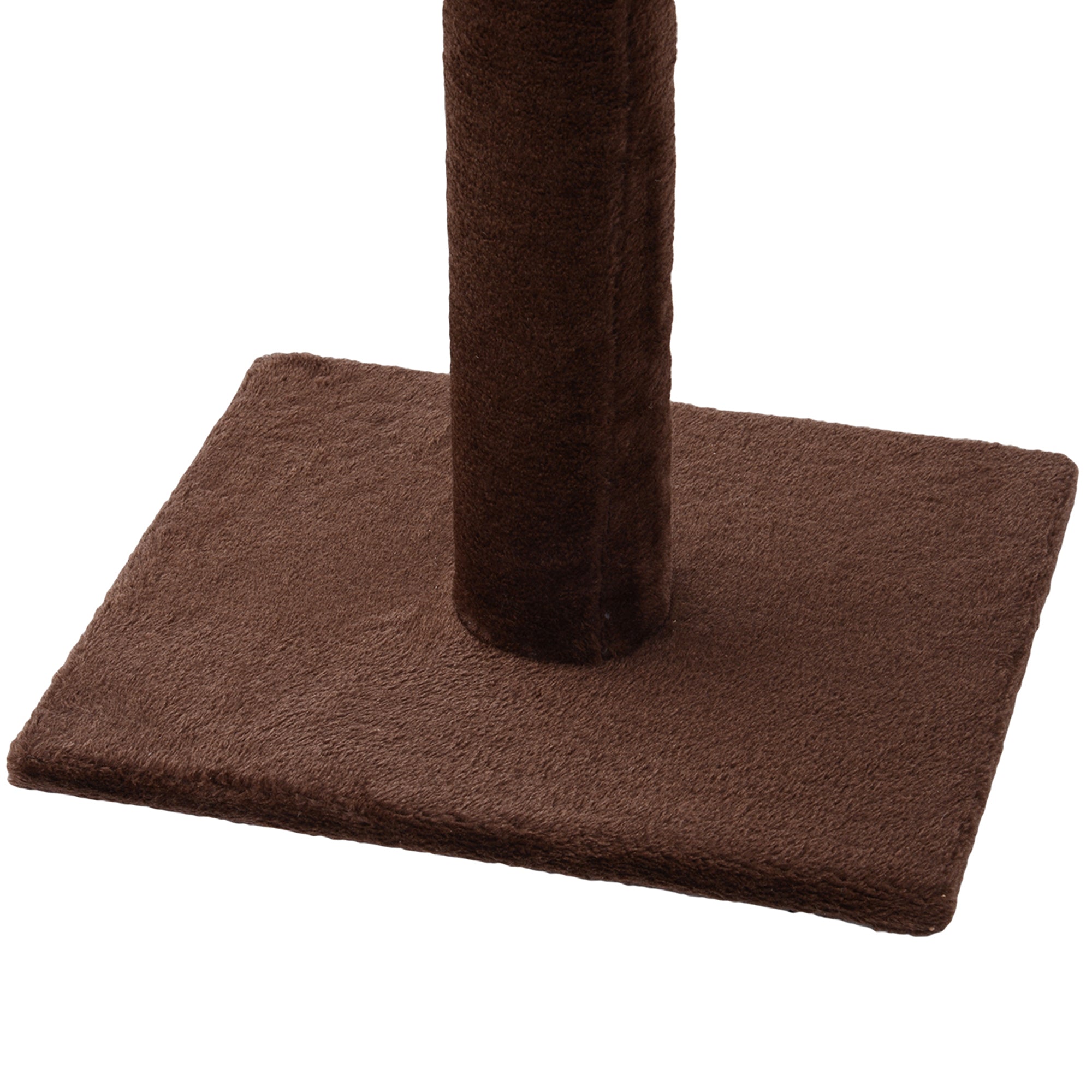 PawHut Floor to Ceiling Cat Tree for Indoor Cats 5-Tier Kitty Tower Climbing Activity Center Scratching Post Adjustable Height 230-260 cm Brown - North Peak Garden Furniture