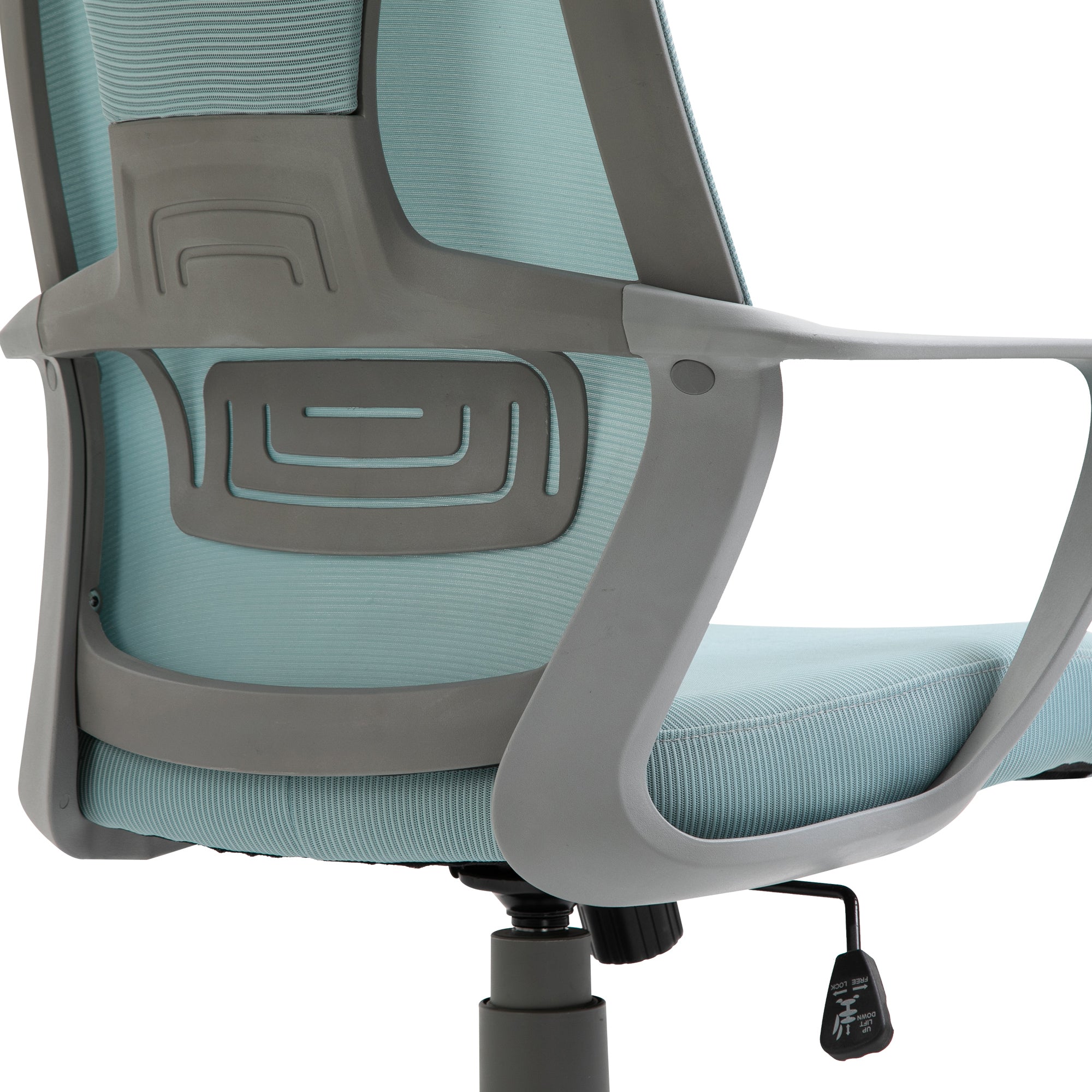 Vinsetto Ergonomic Office Chair, High Back Computer Chair, Mesh Desk Chair with Lumbar Support, Headrest, Wheel, Adjustable Height, Blue