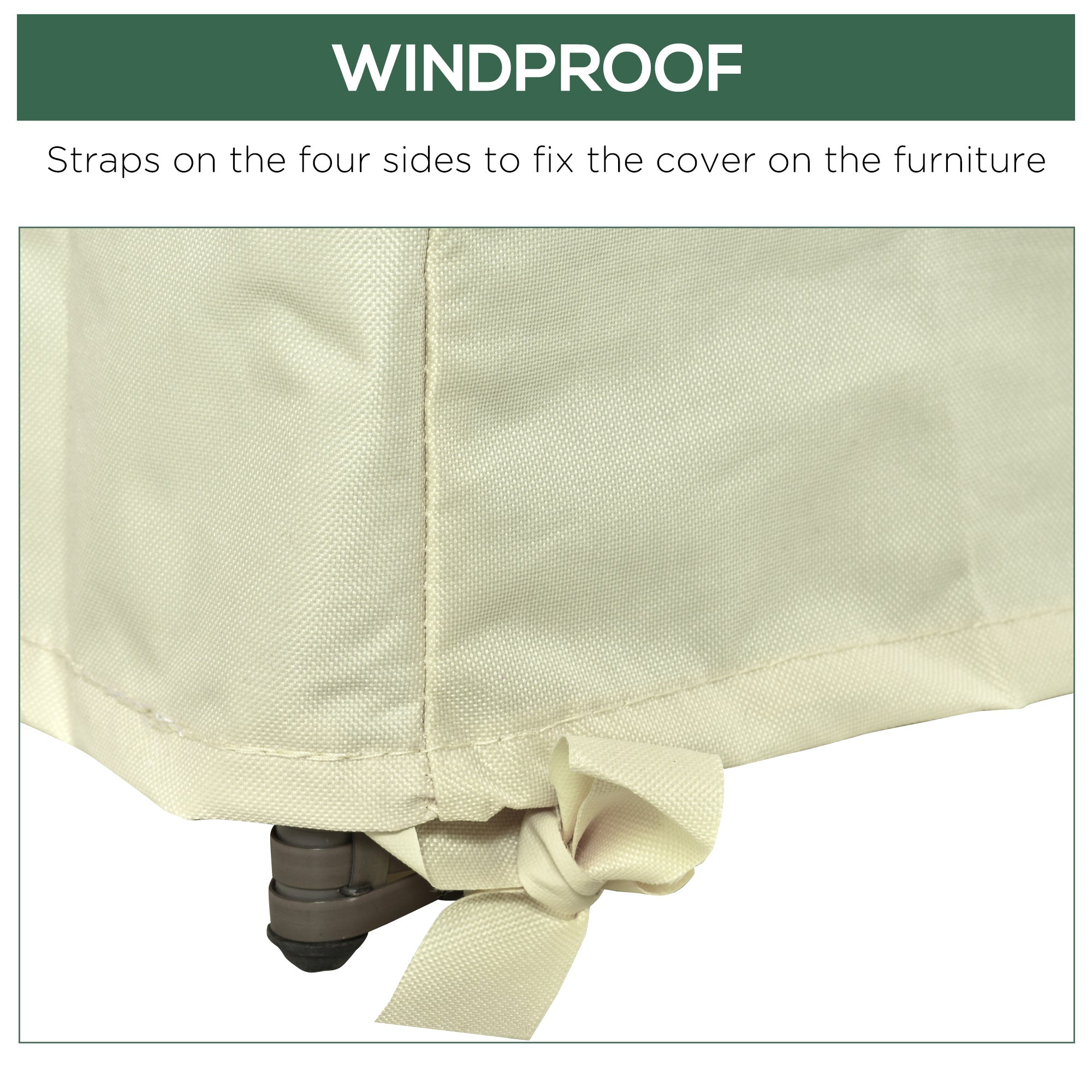 Outsunny 600D Oxford Cloth Furniture Cover Single Chair Garden Patio Outdoor Protector Waterproof 68x87x44-77cm - North Peak Garden Furniture