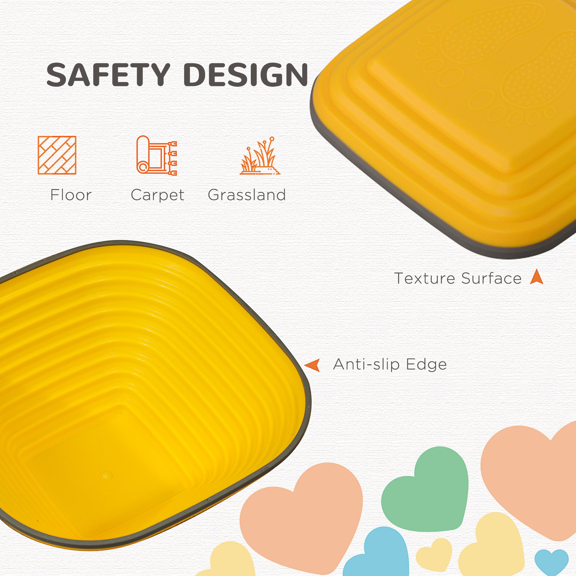 AIYAPLAY Balance Stepping Stones for Kids, 11PCs Non-Slip Stackable River Stones, Obstacle Courses for Balance & Motor Skills - North Peak Garden Furniture
