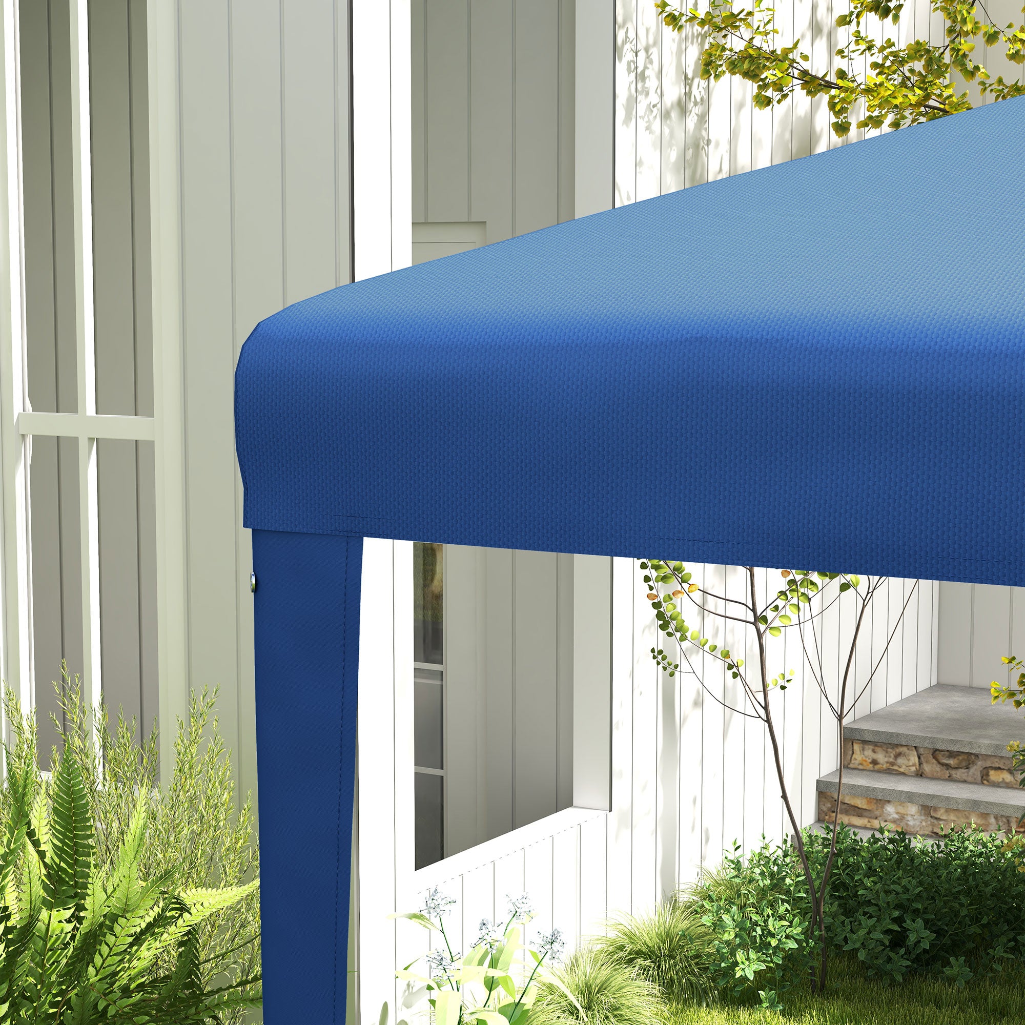Outsunny 2.7m x 2.7m Garden Gazebo Marquee Party Tent Wedding Canopy Outdoor(Blue) - North Peak Garden Furniture