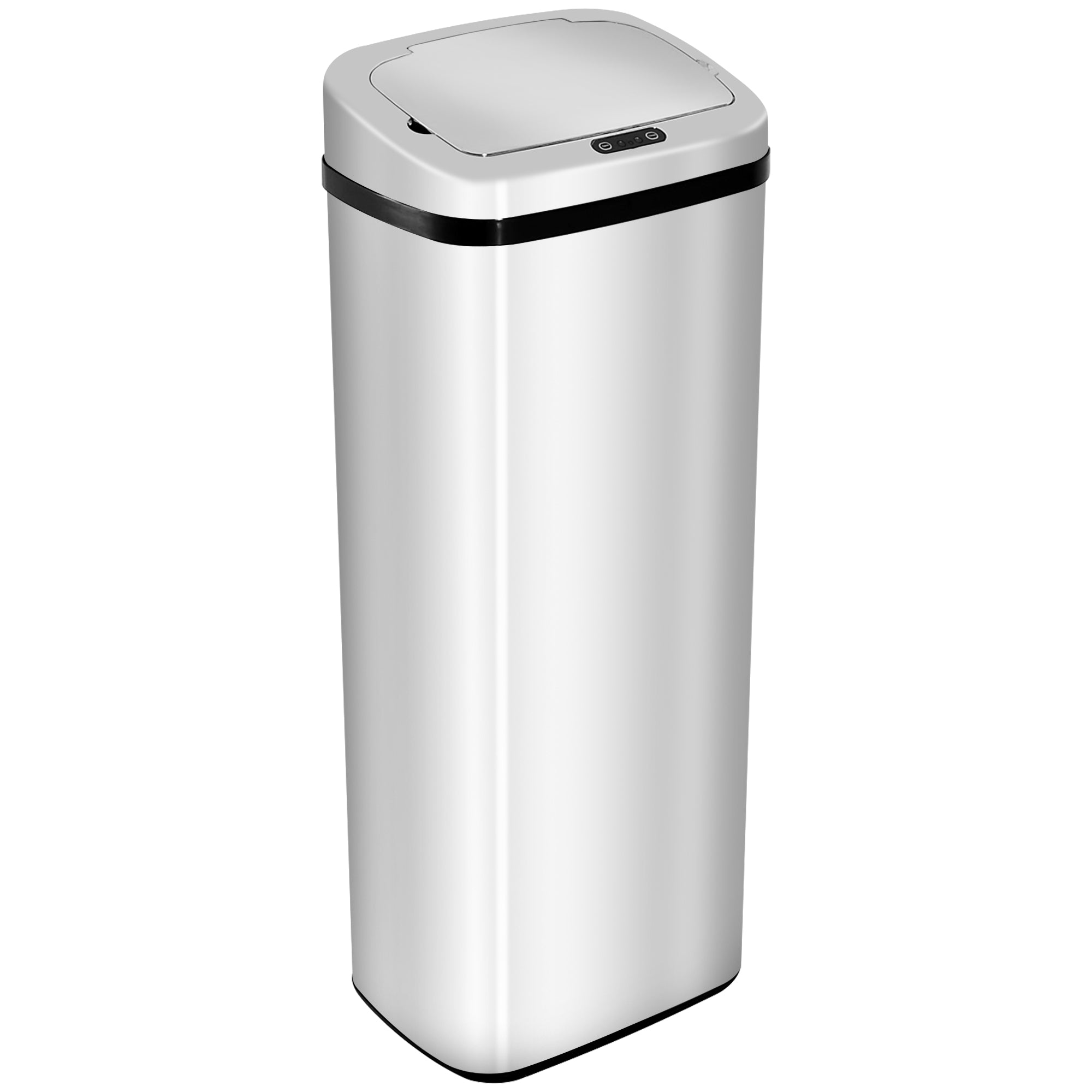 HOMCOM 50L Infrared Touchless Automatic Motion Sensor Dustbin Stainless Steel Trash Can Home Office - North Peak Garden Furniture