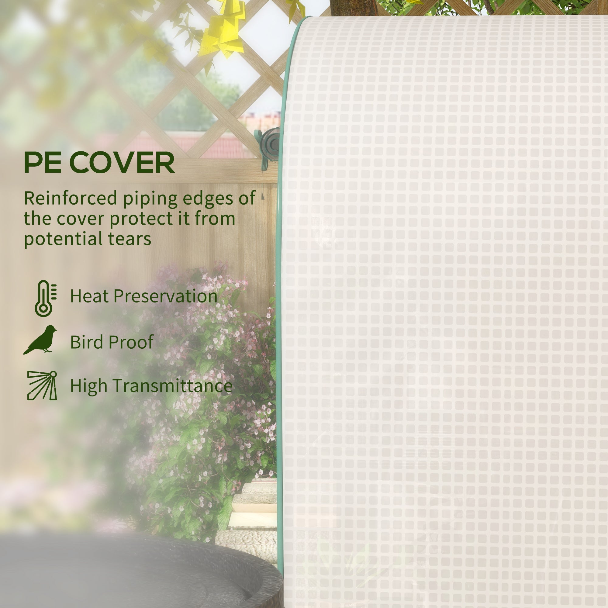 Outsunny 80 x 49 x 160cm Mini Greenhouse for Outdoor, Portable Gardening Plant Green House with Storage Shelf, Roll-Up Zippered Door, Metal Frame and PE Cover, White - North Peak Garden Furniture