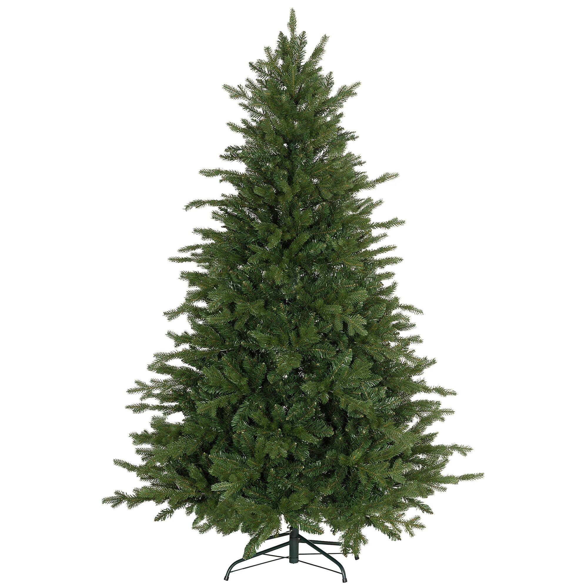 HOMCOM 6ft Bare Artificial Christmas Tree, with 1821 Tips - Green - North Peak Garden Furniture