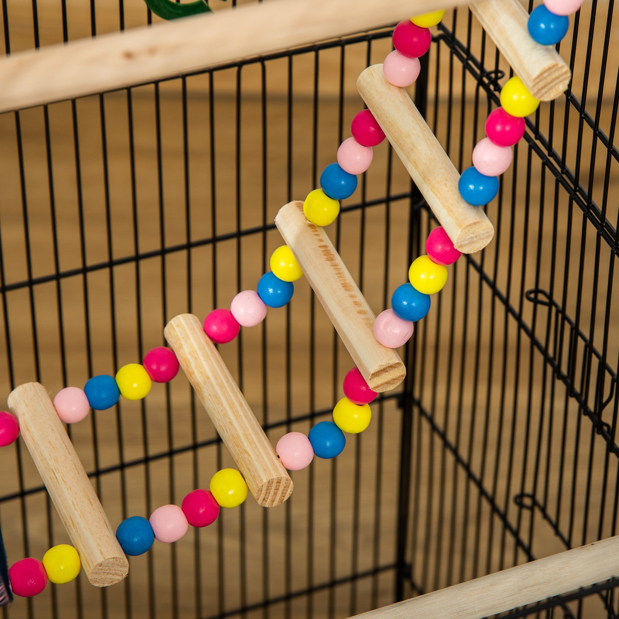 PawHut Bird Cage for Budgies, Finches, Canaries w/ Accessories, Toys, Tray - North Peak Garden Furniture