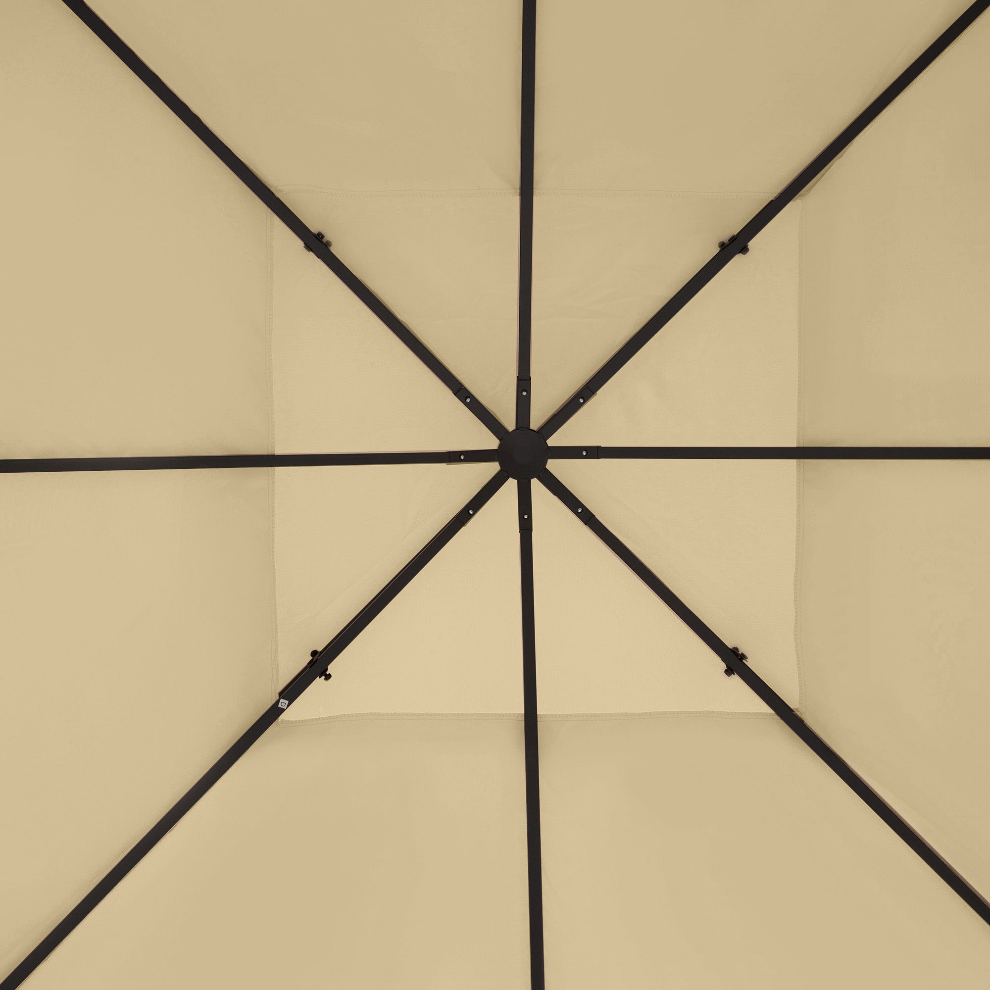 Outsunny Gazebo Roof Replacement, for 3 x 4m Frames - Cream - North Peak Garden Furniture