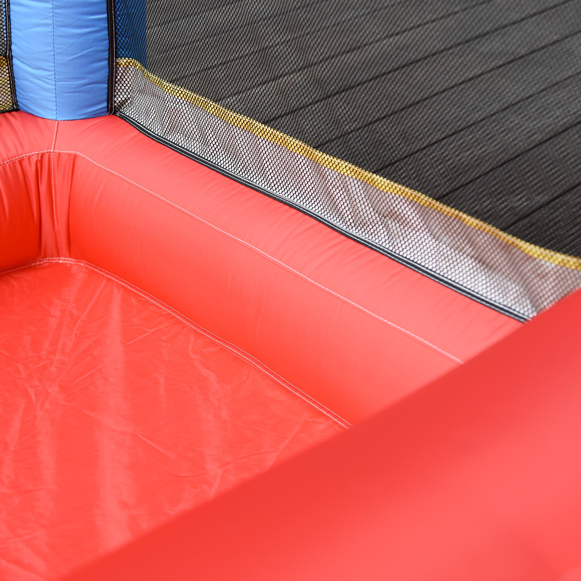 Outsunny Kids Bounce Castle Inflatable Trampoline Slide Pool Basket for Kids Age 3-10, 3 x 2.75 x 2.1m - North Peak Garden Furniture
