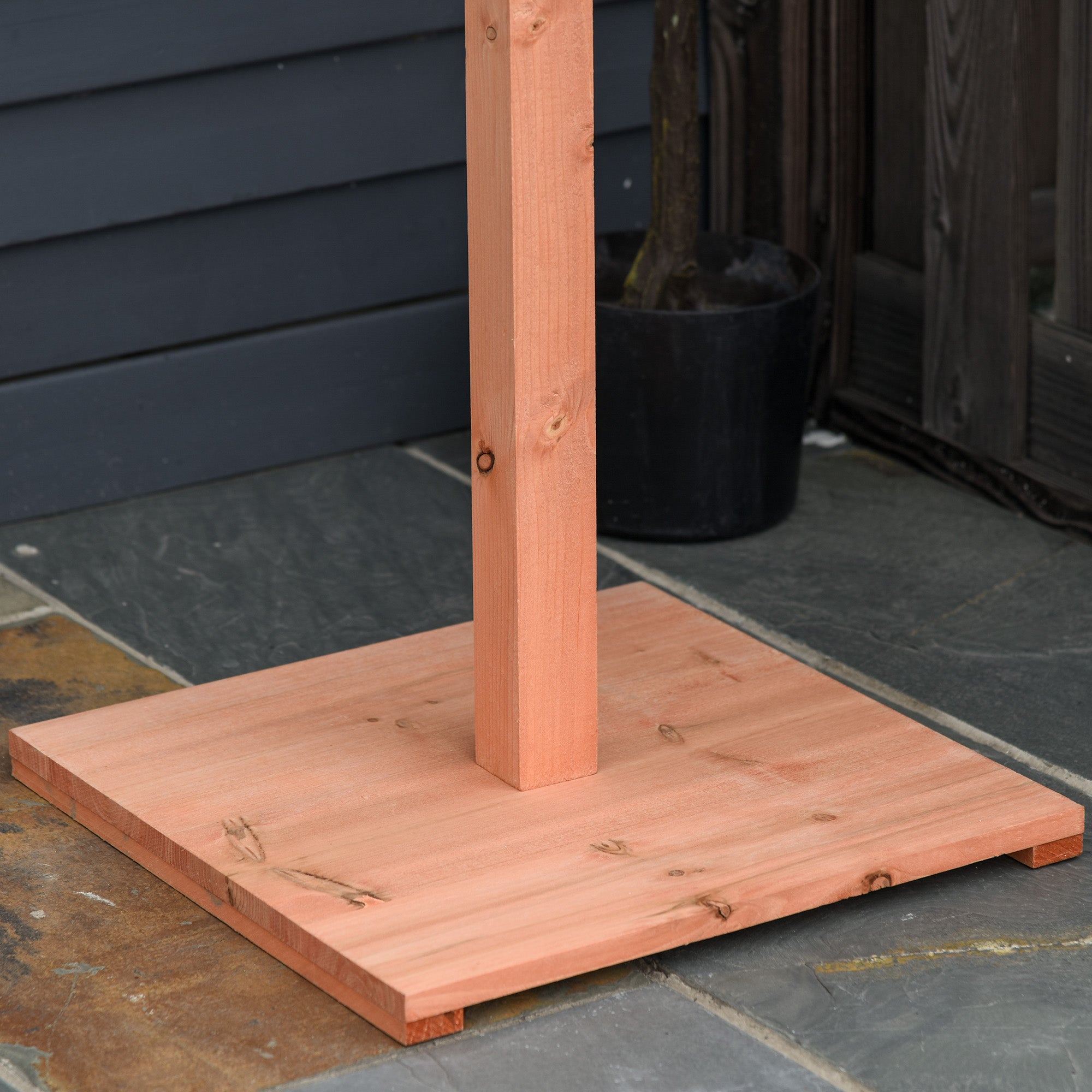 PawHut Wooden Bird Table Bird Feeding Station Playstand with Roof 130Hcm for Outdoor Brown - North Peak Garden Furniture