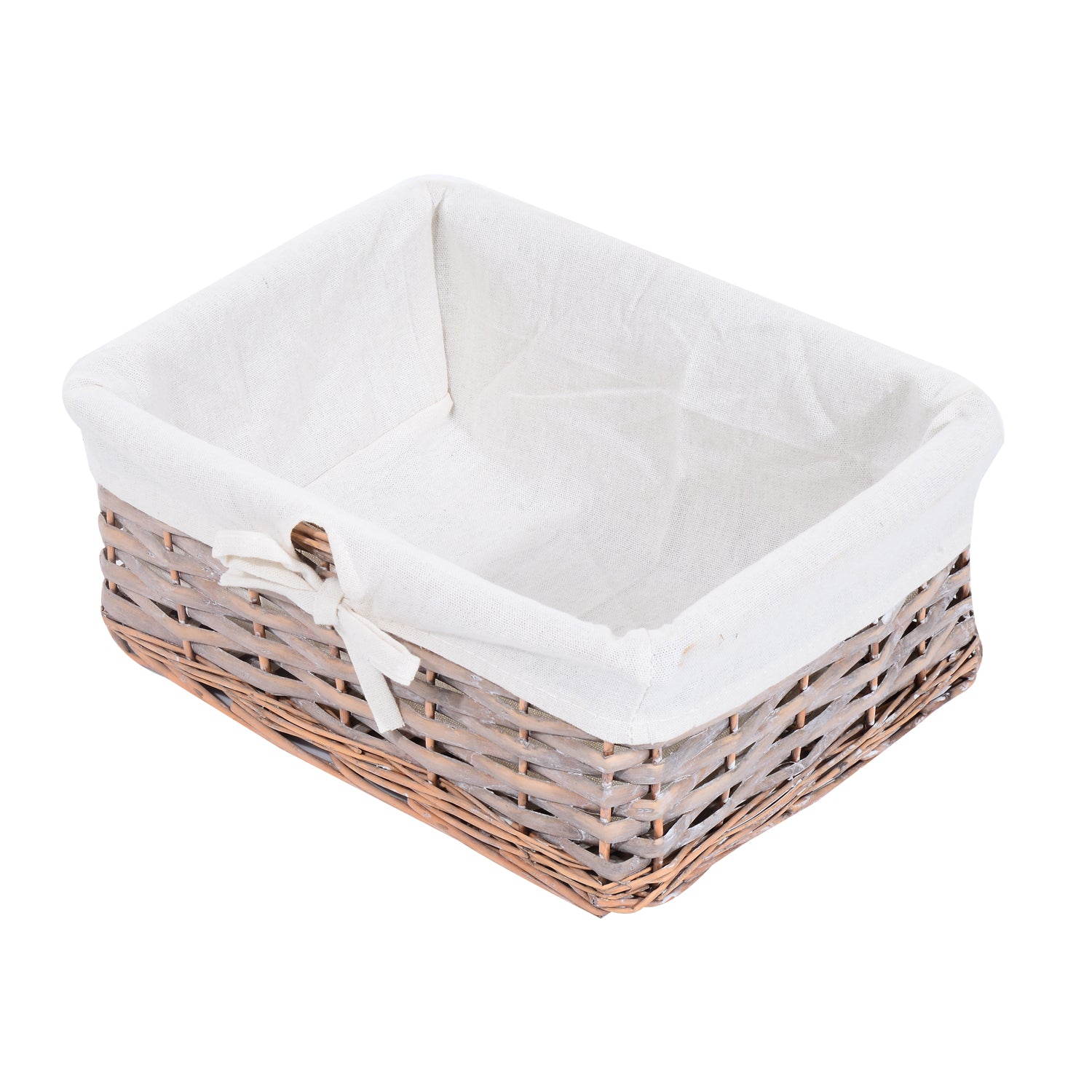 HOMCOM 5 Drawer Dresser Wicker Basket Storage Shelf Unit Wooden Frame Home Organisation Cabinet Bedroom Office Furniture Natural Finish - North Peak Garden Furniture