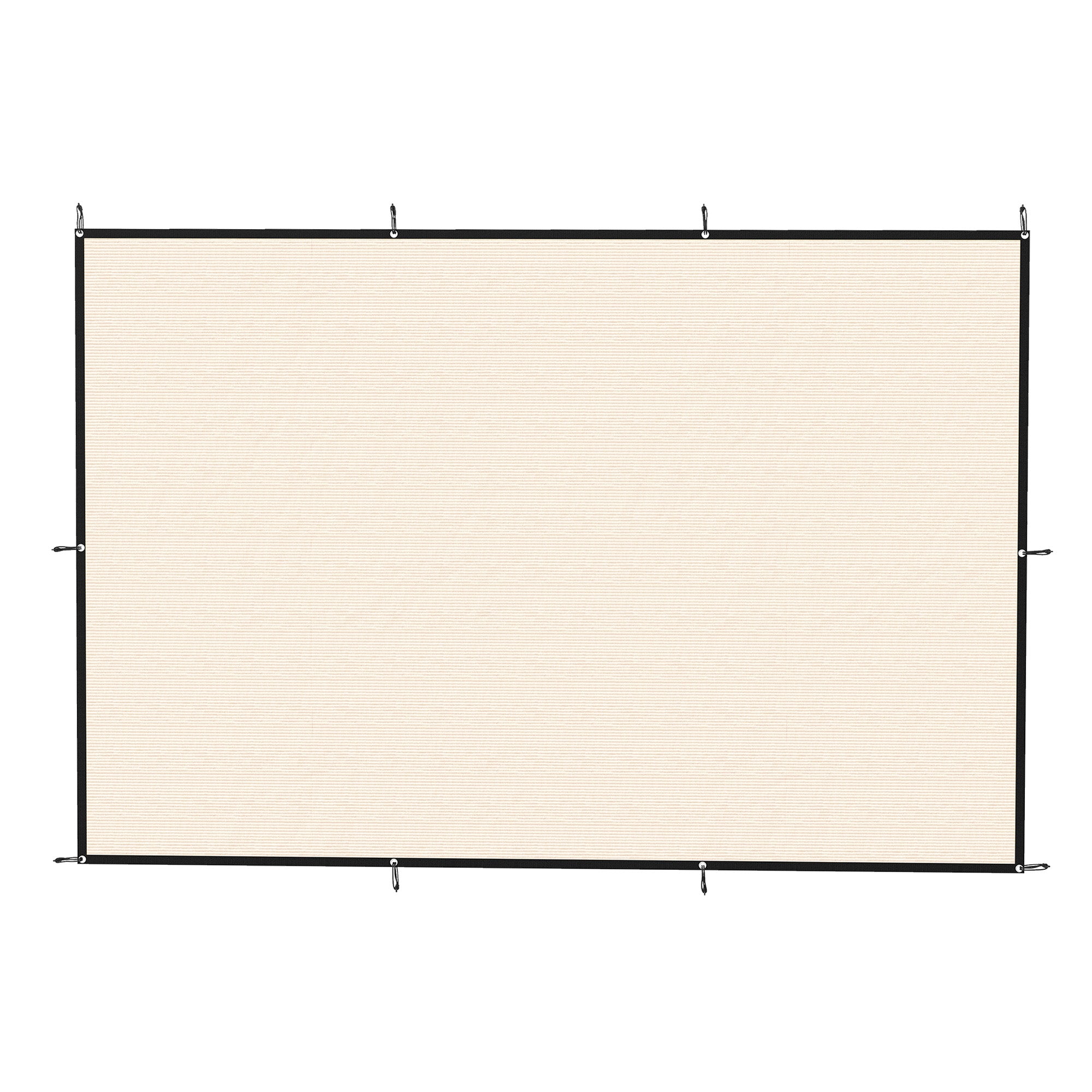 Outsunny Sun Shade Sail UV Protection Canopy with Stainless Steel Eyelets for Patio Garden 2 x 3 m Beige