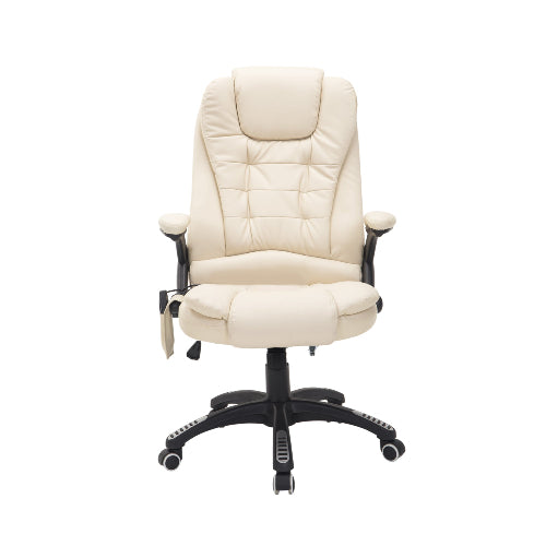 Beige office chair on a white background