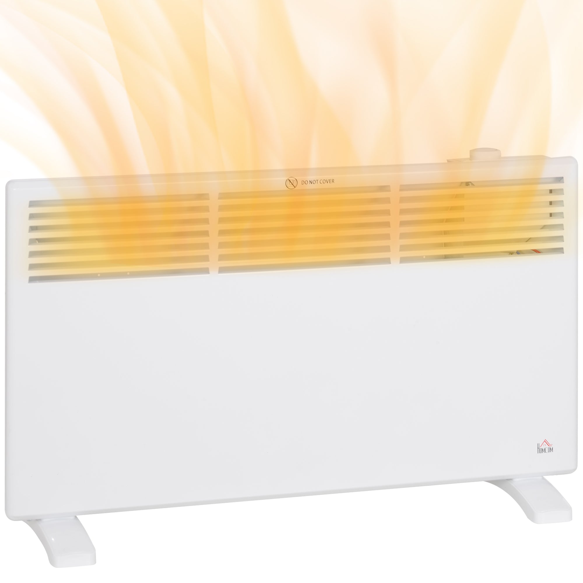 HOMCOM 1500W Convector Heater - White - North Peak Garden Furniture