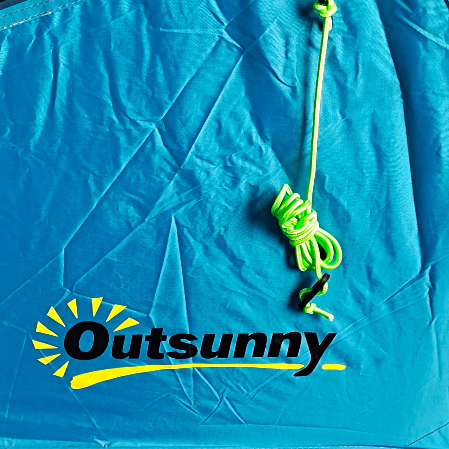Outsunny 3-4 Man Tunnel Tent, Two Room Camping Tent with Windows and Covers, Portable Carry Bag, for Fishing, Hiking, Sports, Festival - Blue - North Peak Garden Furniture