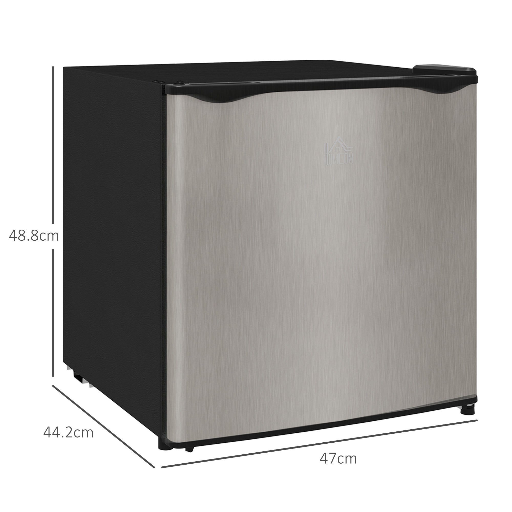 HOMCOM 35L Mini Freezer, -24℃ to -14℃ Temperature - Silver Tone - North Peak Garden Furniture