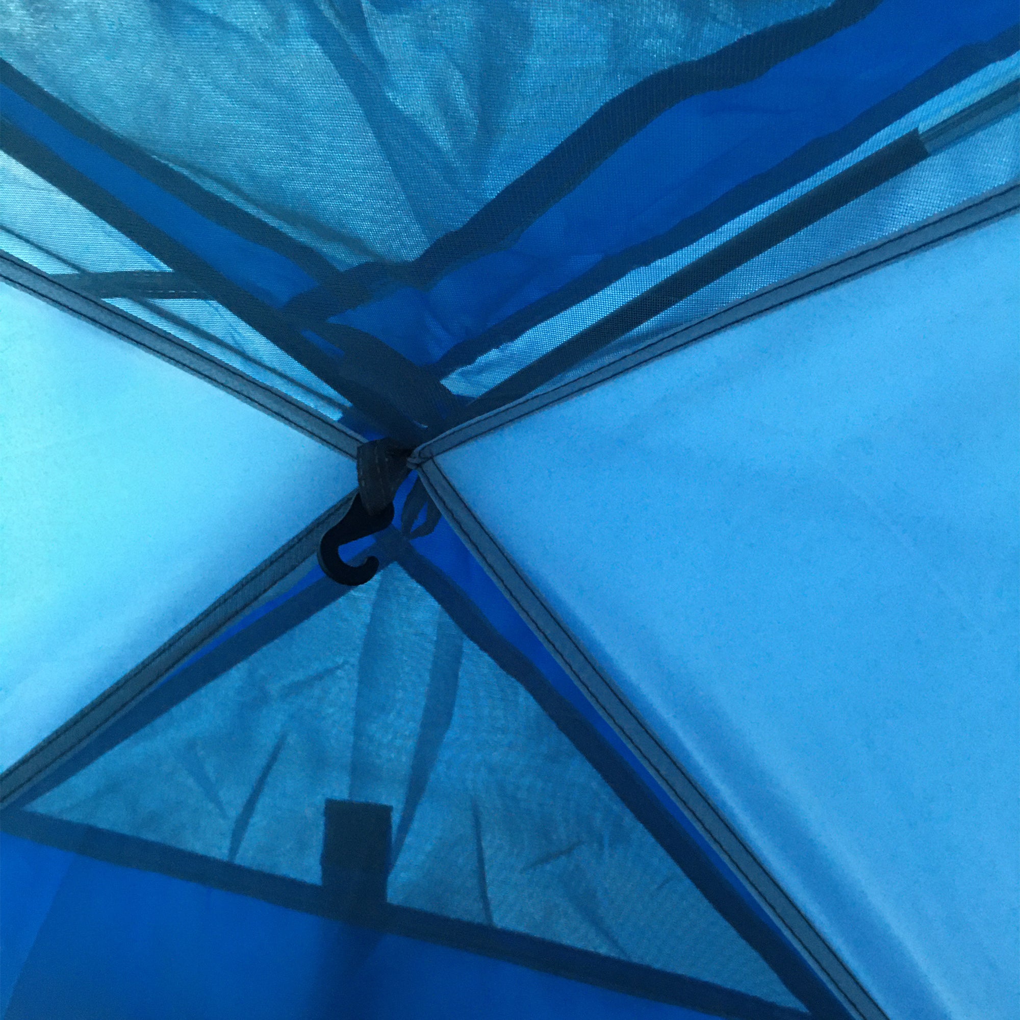 Outsunny Two-Man Dome Tent, with Front Vestibule - Blue/Grey - North Peak Garden Furniture